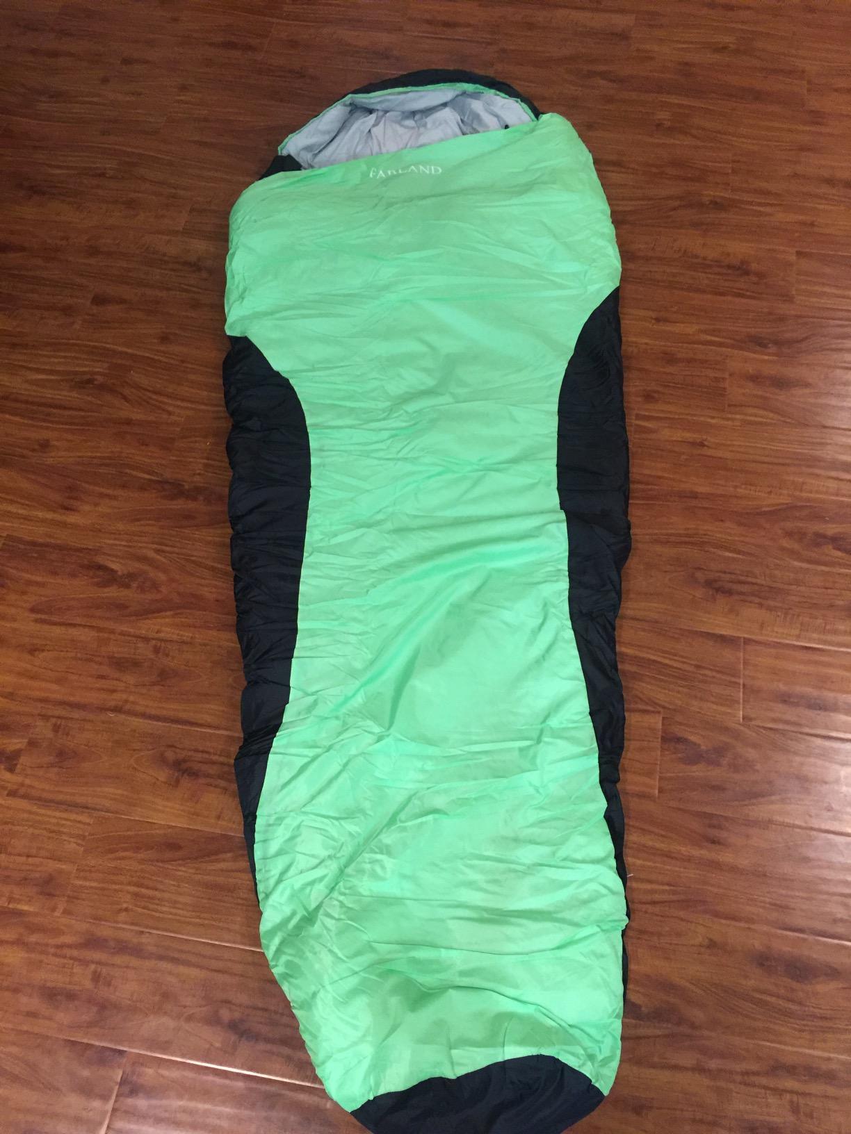 FARLAND Sleeping Bag for Adults, Cold Weather & Warm Plush Fleece-Lined Interior - Portable Waterproof Windproof with Compression Sack customer photo 2