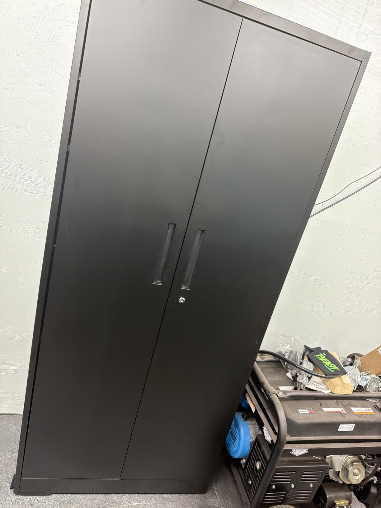 INTERGREAT Black Metal Storage Cabinet, 72