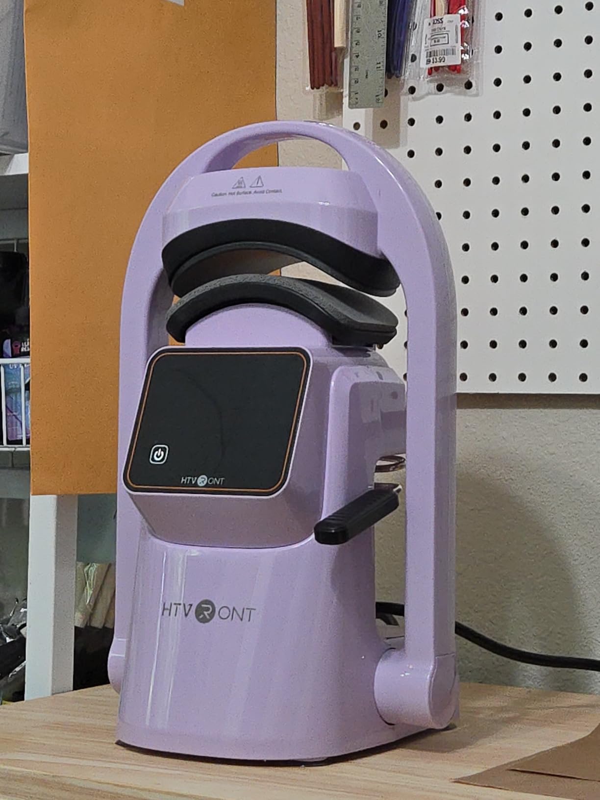 HTVRONT Auto Hat Press Machine - Hat Heat Press Machine with Precise Temp&Timer Control, Hat Heat Press Machine for Caps with 2 Platens, Compatible with DTF Film, Embroidery, Sublimation (Blue) customer photo 1
