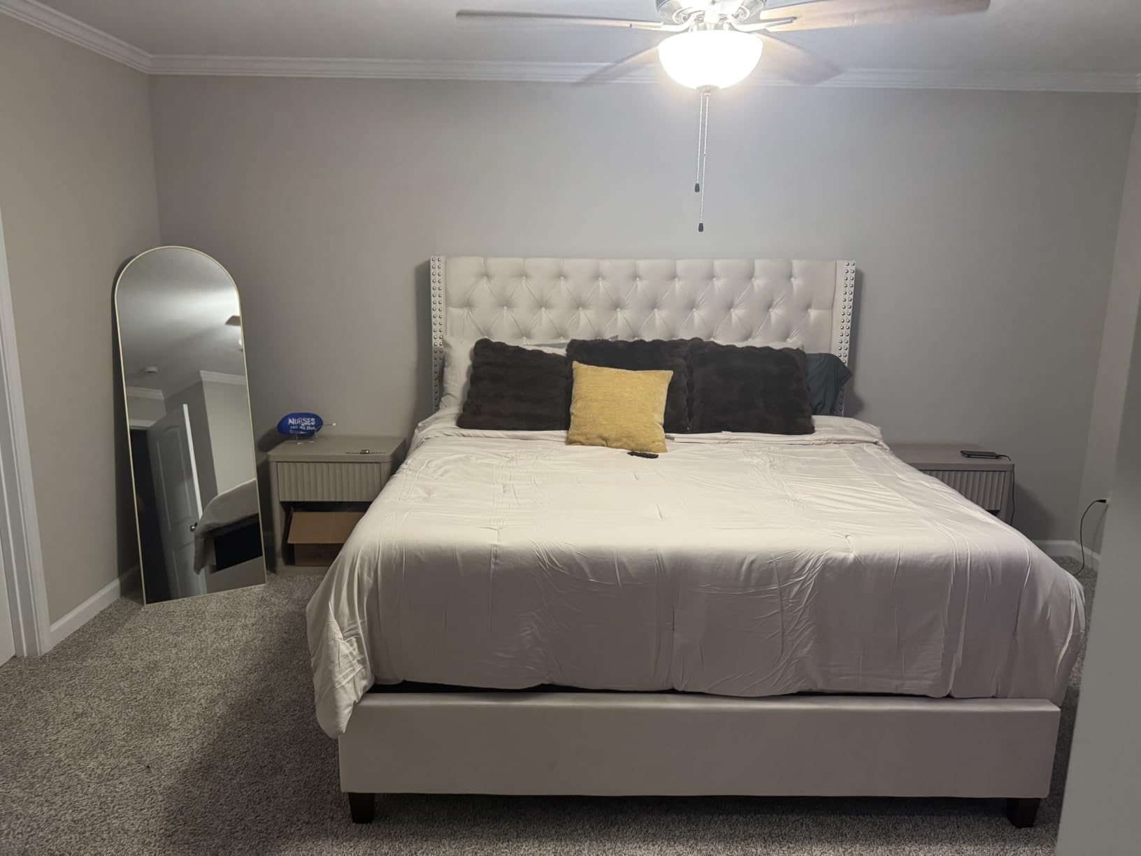 Jocisland Cal King Bed Frame 61.4