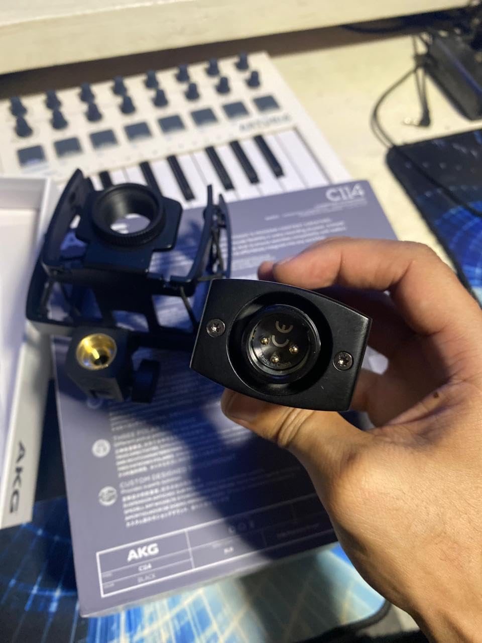 AKG Professional C114 Large Diaphragm Multi-Pattern Condenser Microphone - XLR Studio Mic for Podcasting, Streaming, Broadcasting & Music Recording customer photo 1