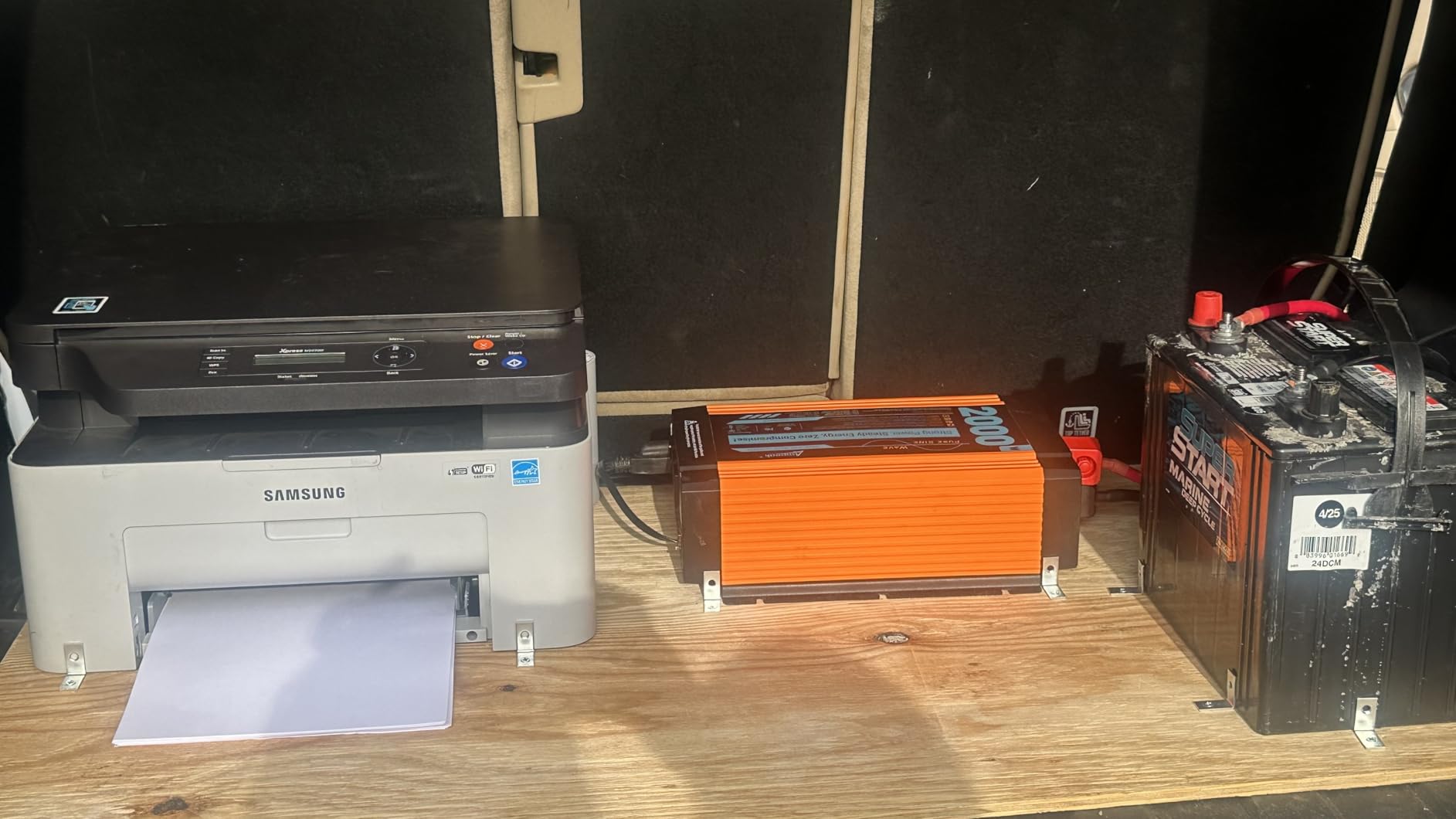 Ampeak 2000W Pure Sine Wave Inverter, 12V DC to 120V AC, UL 458 Certified, 6000W Surge, 3 AC Outlets, 20A Socket, Hardwire Port, Remote, RV Camper Solar Off-Grid customer photo 1