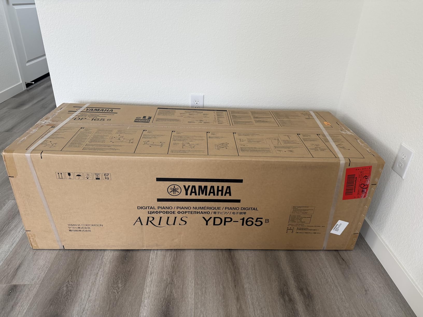 Yamaha YDP-105 88-Key Weighted Action Upright Digital Piano for Beginner and Intermediate Players, Dynamic Response, Grand Piano Sound, 3-pedal Unit, Upright Design, Bench Included, White customer photo 2