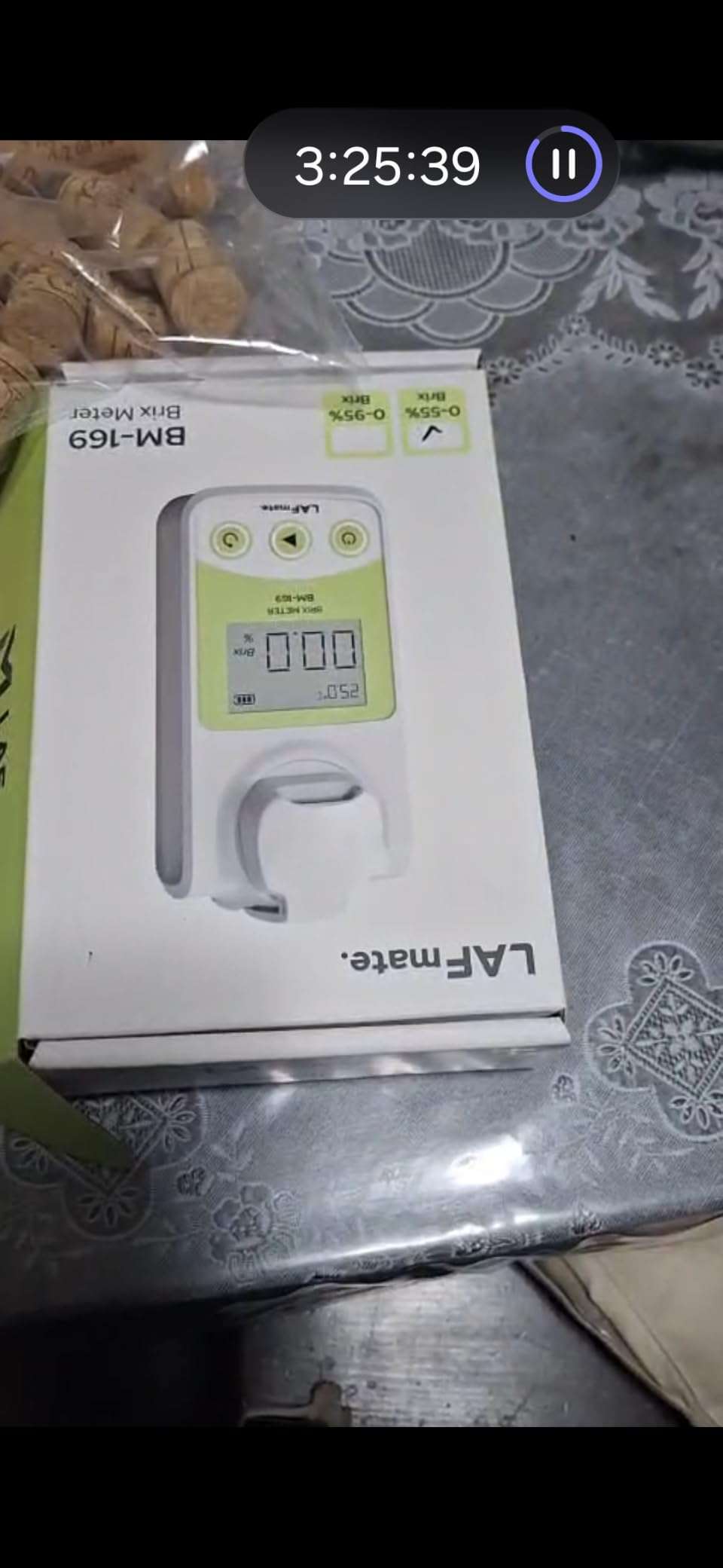 Digital Refractometer Range 0-55% Brix for Wine Making, Home Brewing, Brix Refractometer with ATC for Coffee, Juice,Fruit Brix Meter customer photo 1