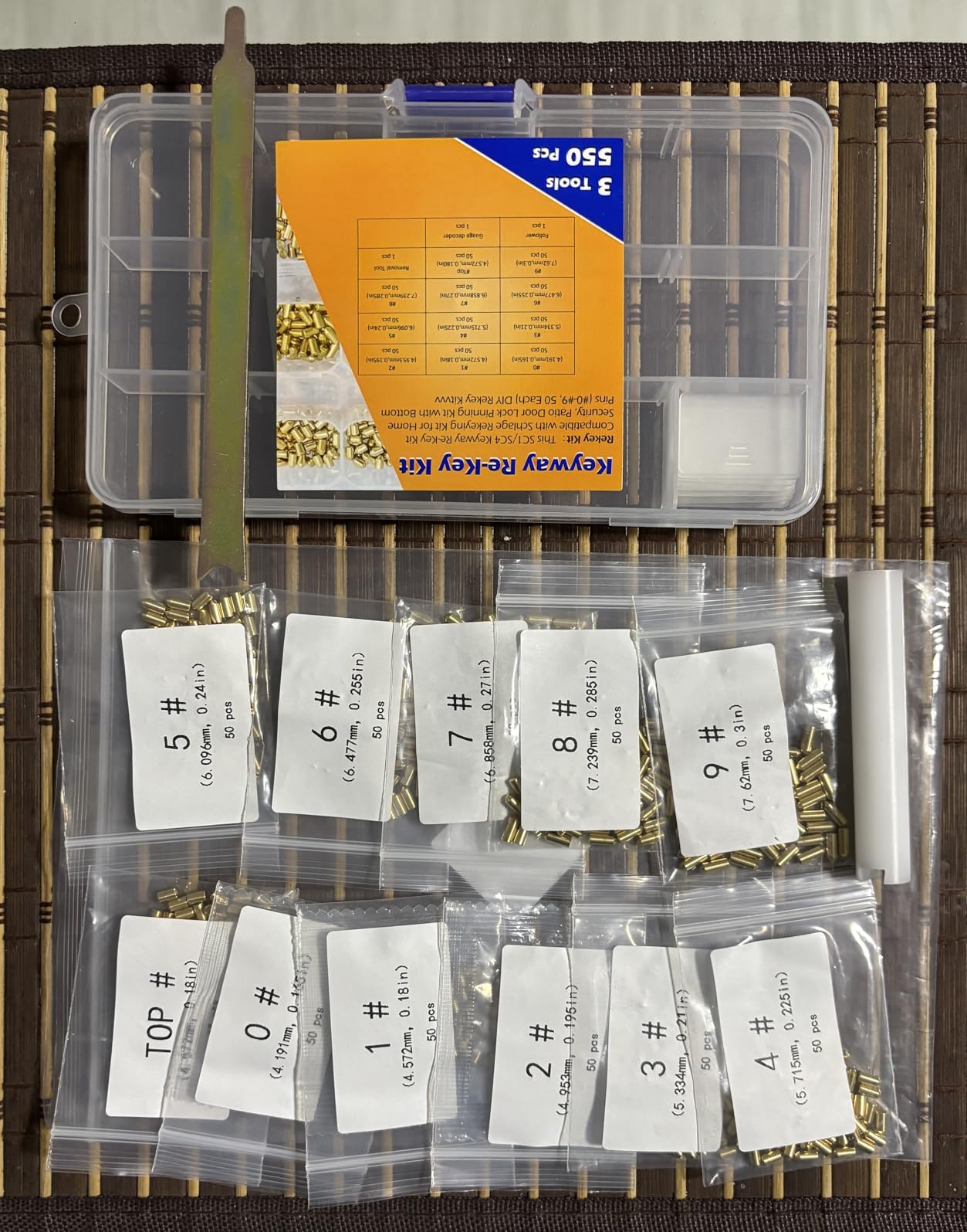 SC1 SC4 Keyway Rekey Kit for Schlage, Upgraded Lock Cylinder Tool Kit, with Master, Bottom & Top Pins, Springs & Locksmith Tools, Complete DIY Lock Rekeying Set for Home Security and Door Locks customer photo 1