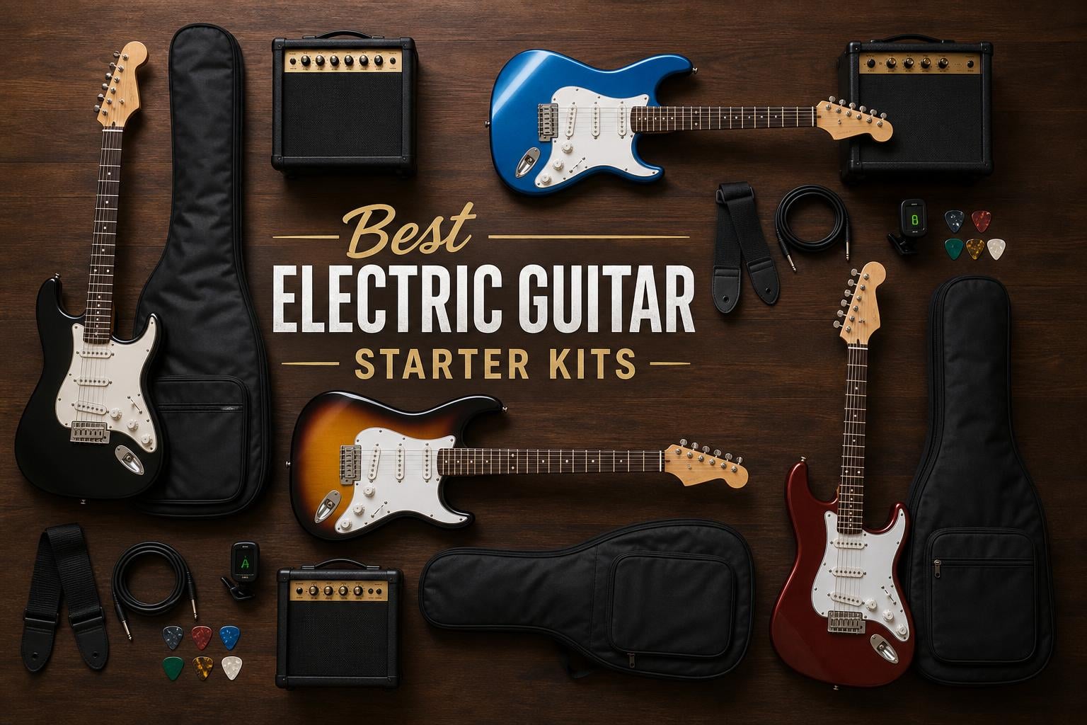 best electric guitar starter kits
