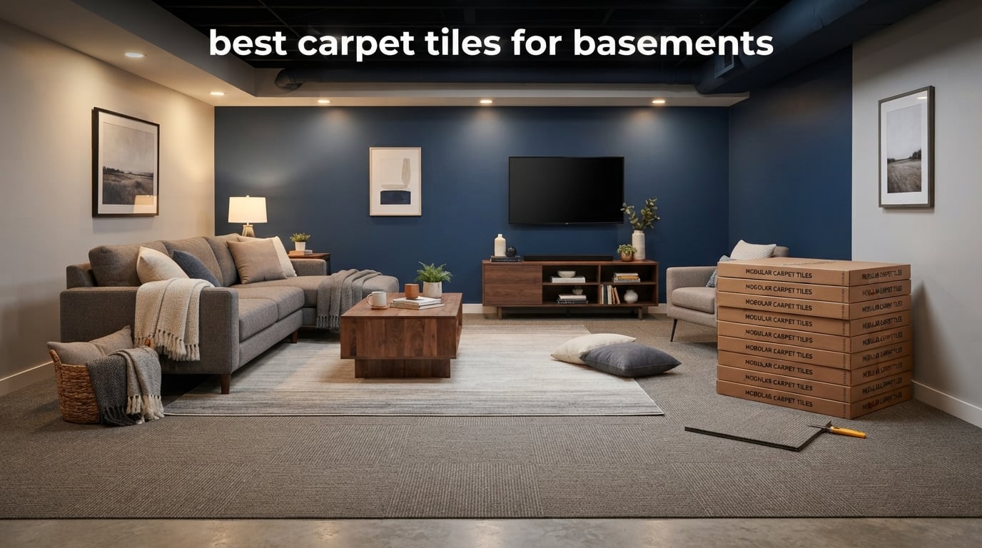best carpet tiles for basements