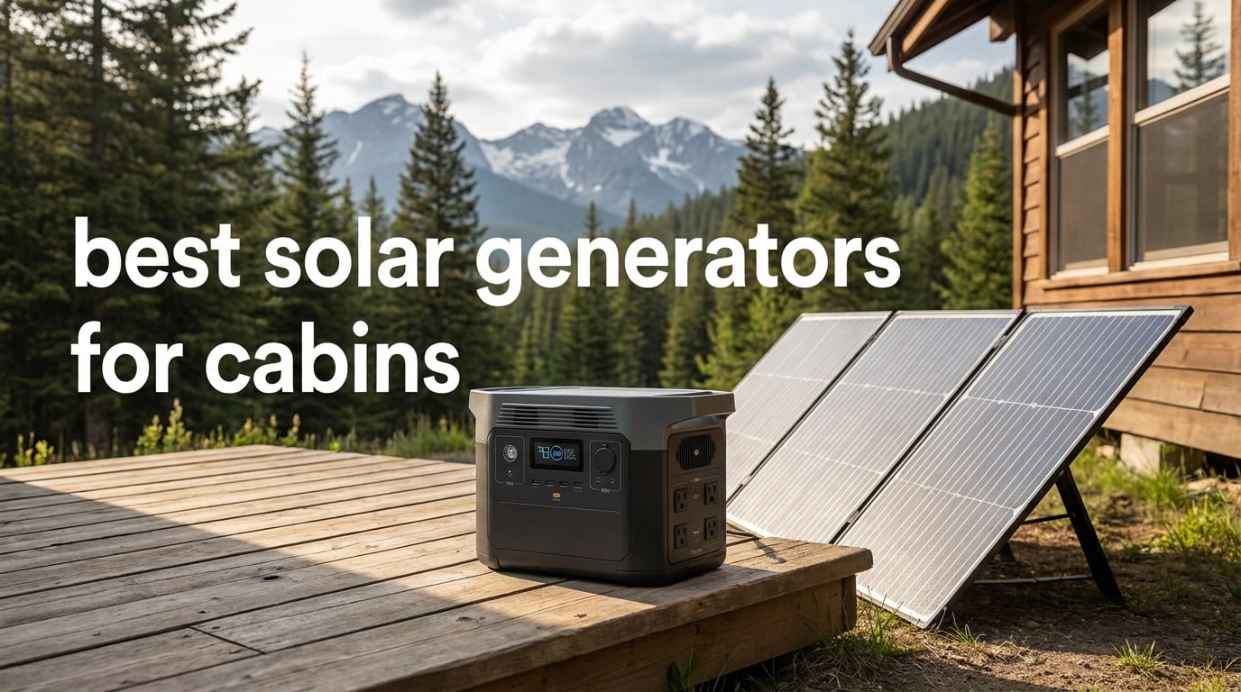 best solar generators for cabins