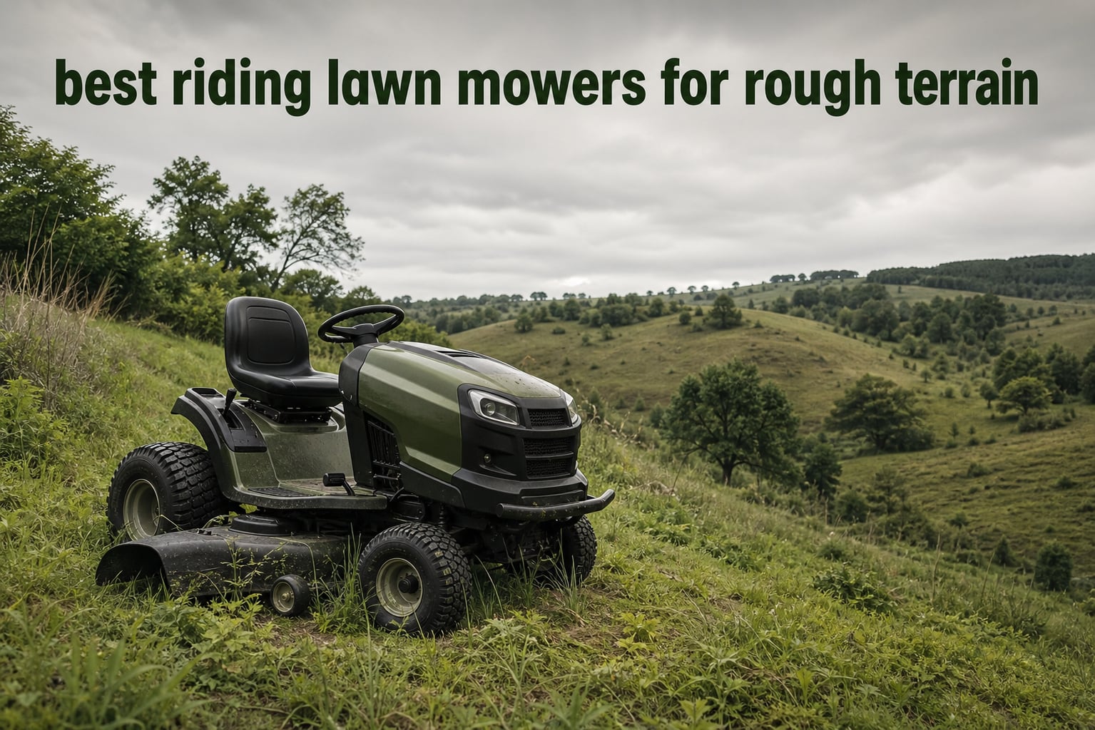 best riding lawn mowers for rough terrain