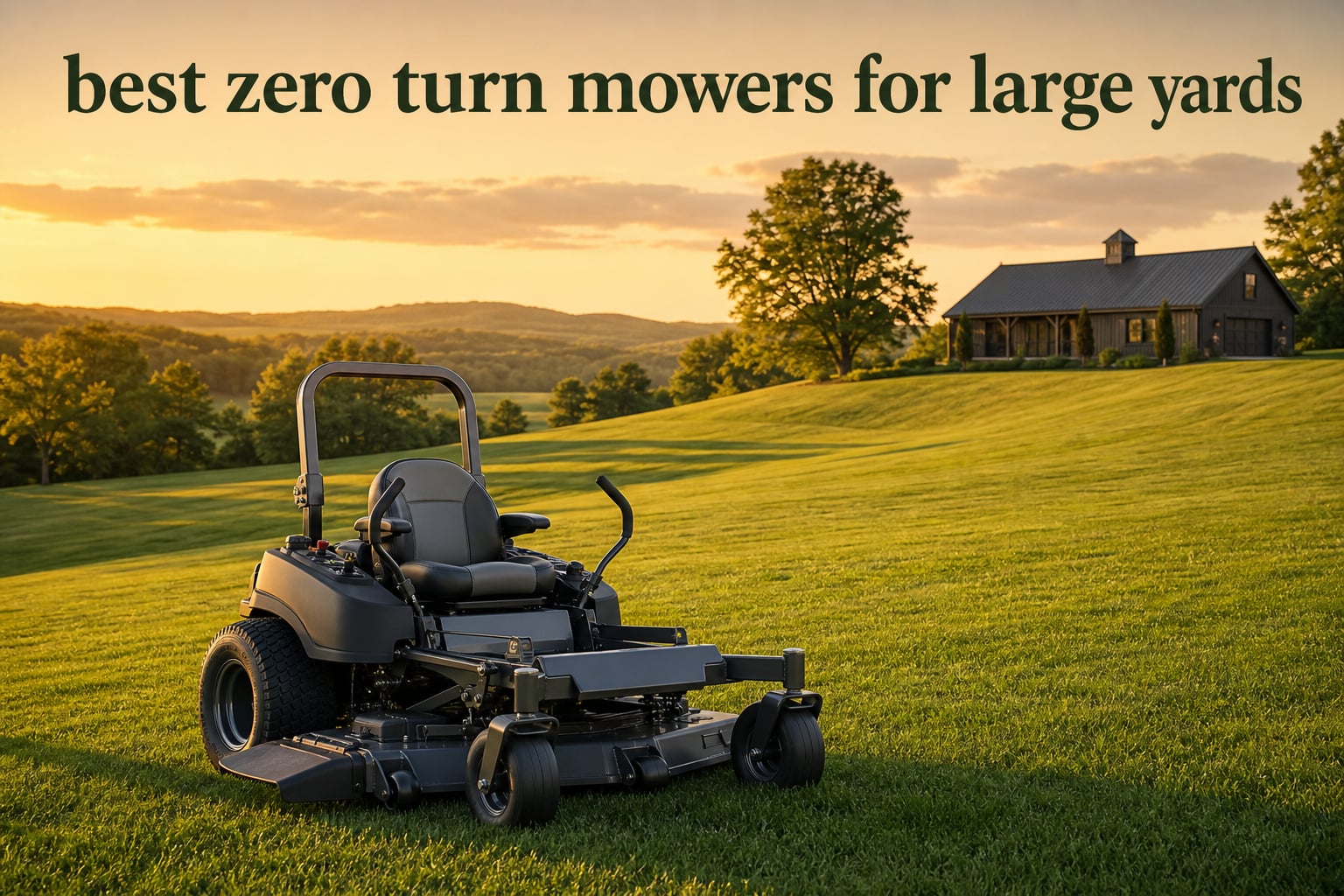 best zero turn mowers for large yards