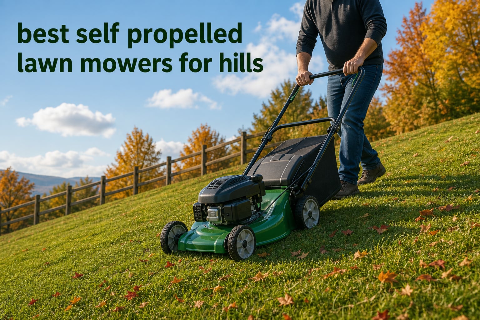 best self propelled lawn mowers for hills