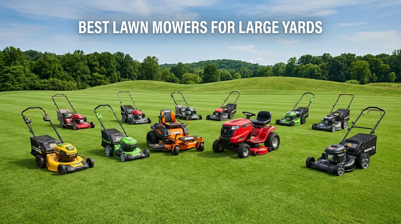 best lawn mowers for large yards