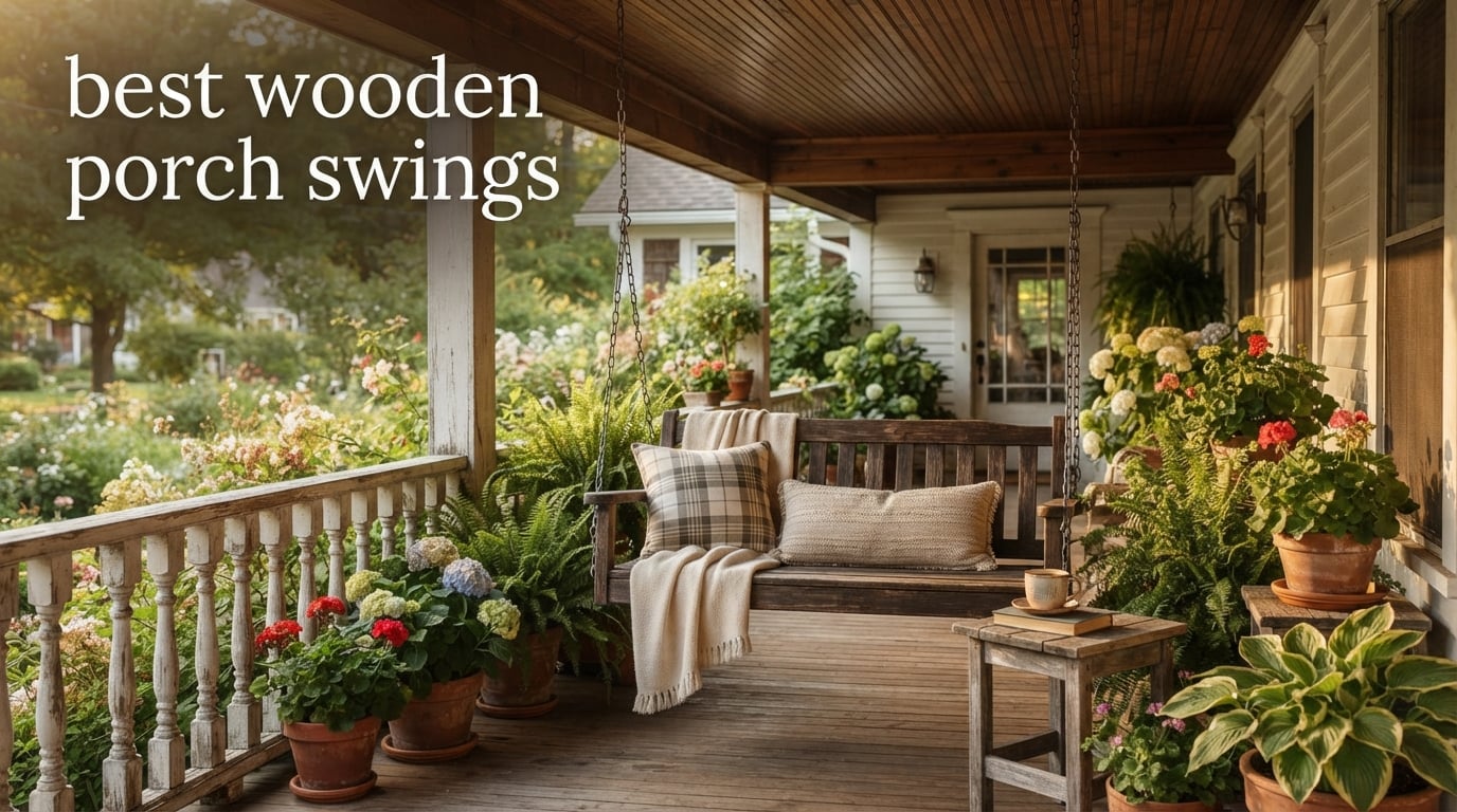 best wooden porch swings