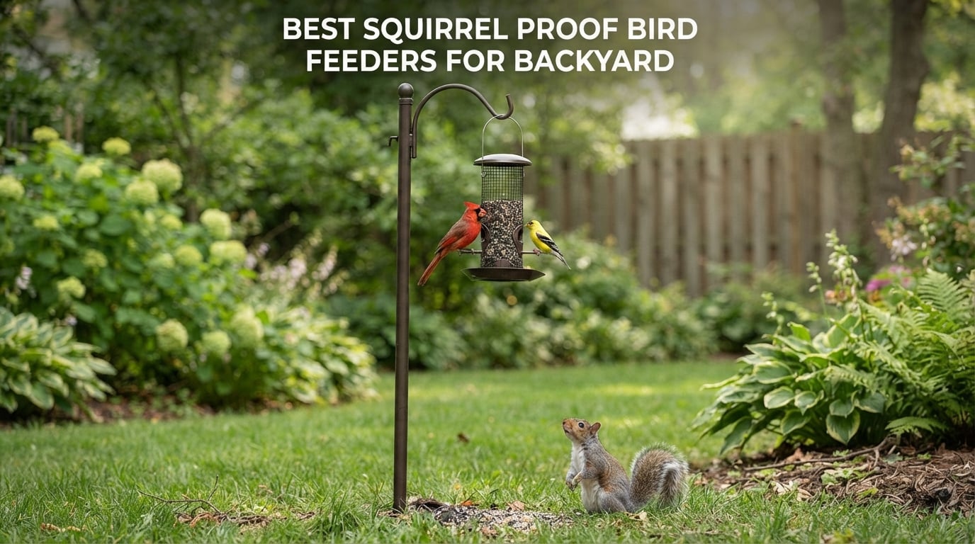 best squirrel proof bird feeders for backyard