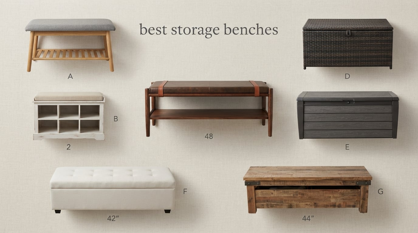 best storage benches