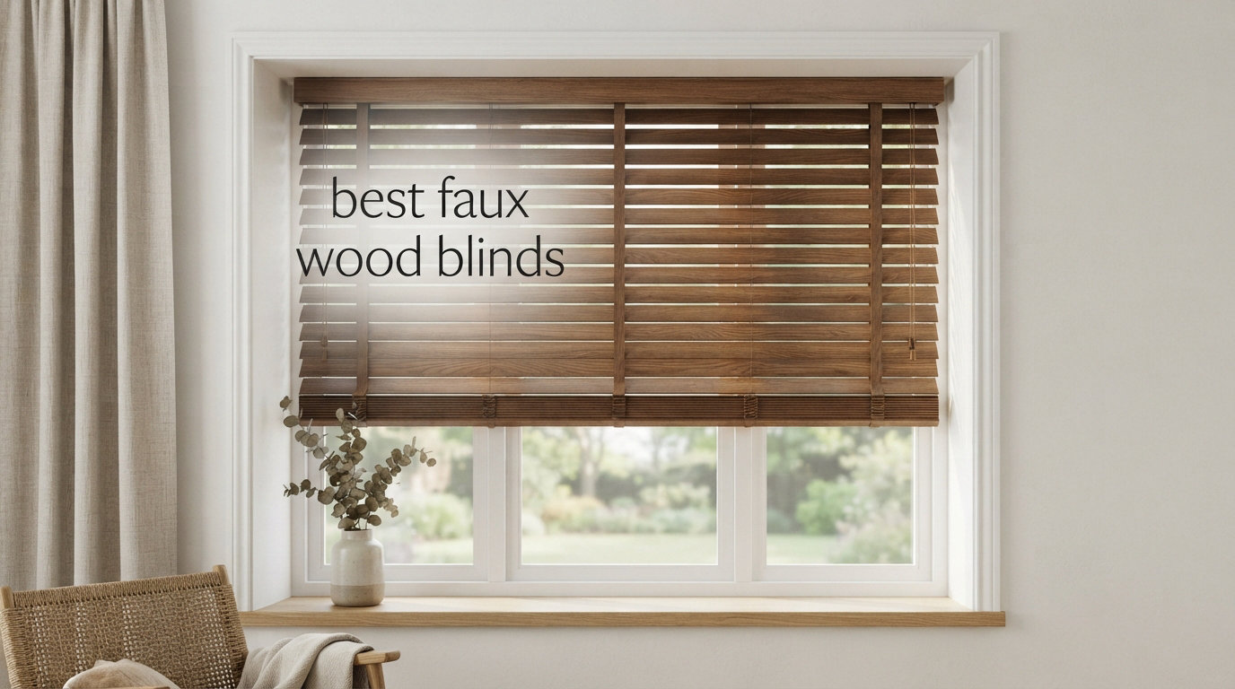 best faux wood blinds