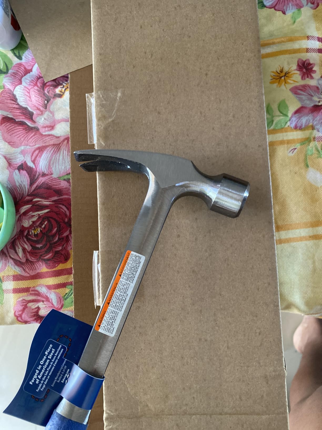 ESTWING Framing Hammer - 22 oz USA Made Long Handle Straight Rip Claw Hammer with Smooth Face & Shock Reduction Grip - E3-22S customer photo 1