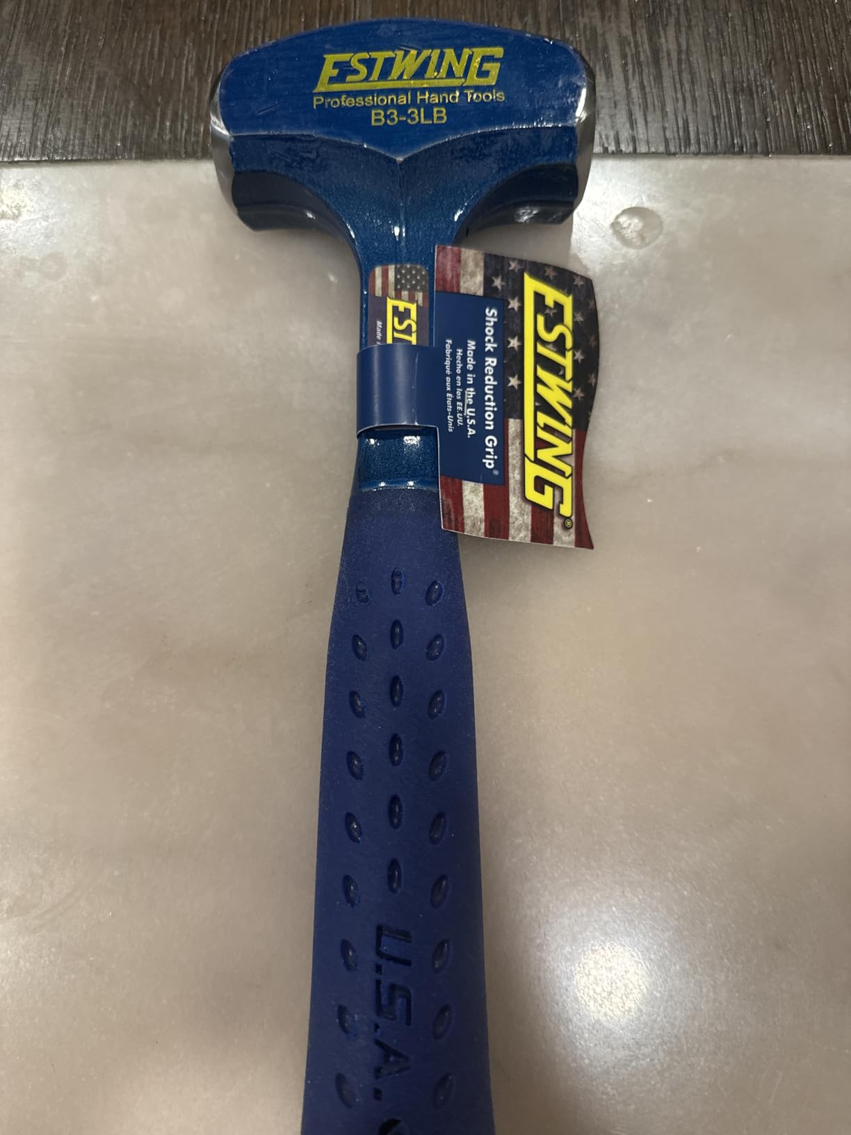 ESTWING Drilling/Crack Hammer - 3-Pound USA Made Sledge Hammer with Forged Steel Construction & Shock Reduction Grip - B3-3LB customer photo 2