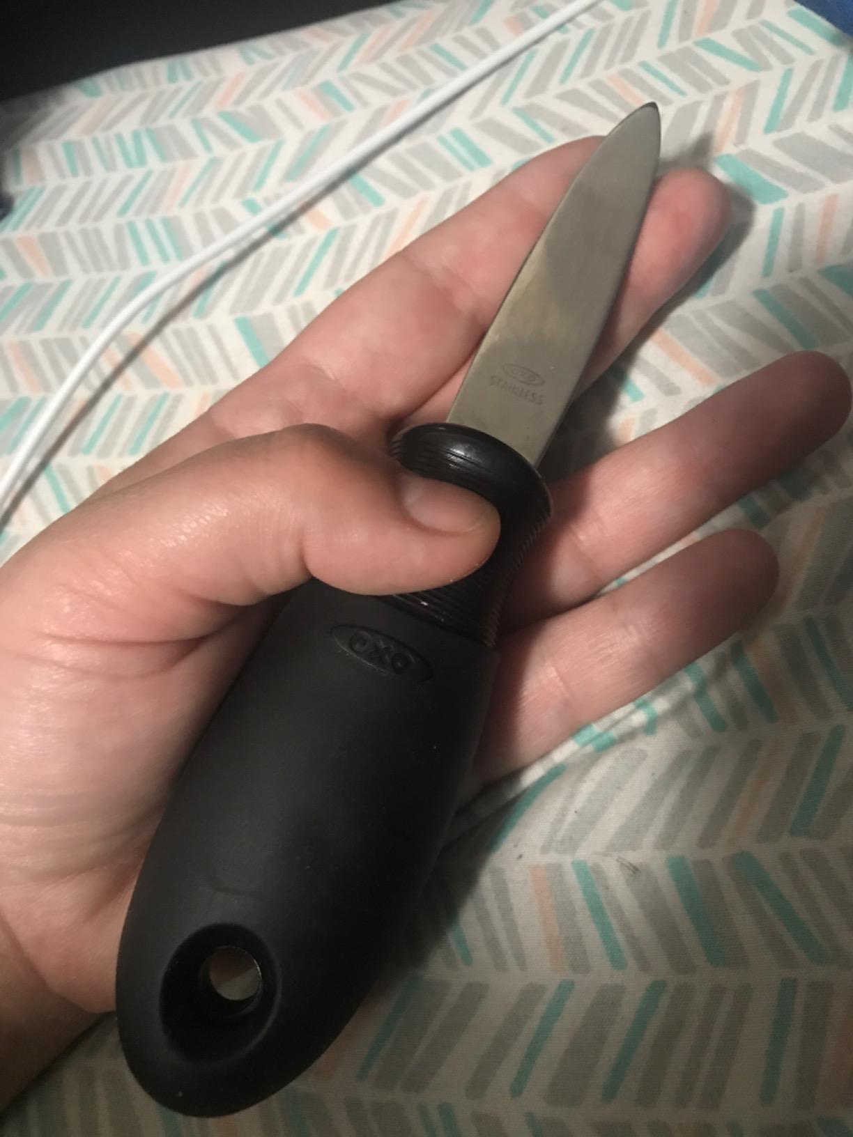 OXO Good Grips Stainless Steel Non-Slip Oyster Knife customer photo 2