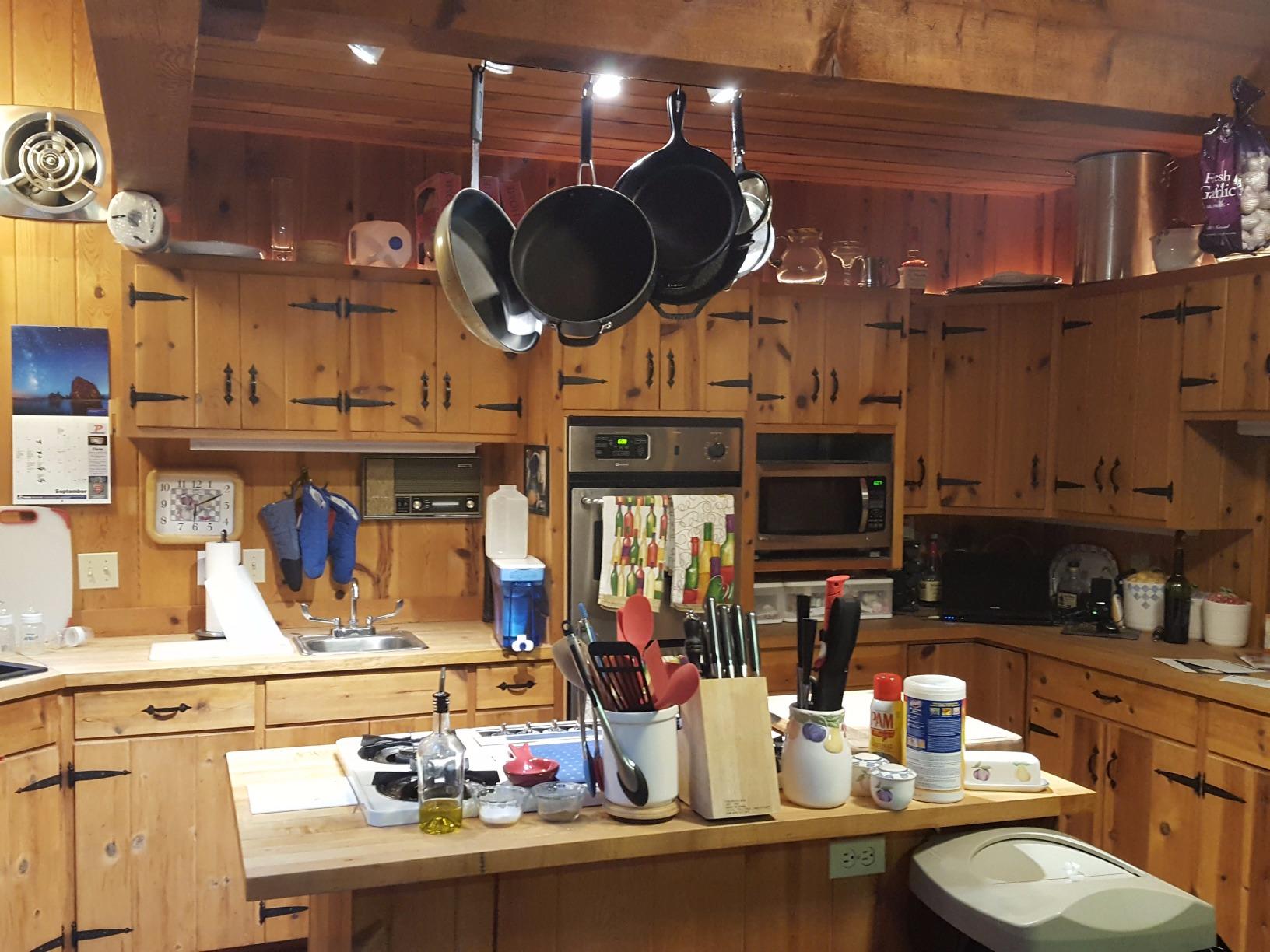 Kinetic Pot and Pan Rack with Ceiling Hooks - Premium Oval Mounted Organizer Rack with Multi Purpose Kitchen Organization and Storage for Home, Restaurant, Cookware, Utensils (Hanging Black) customer photo 2
