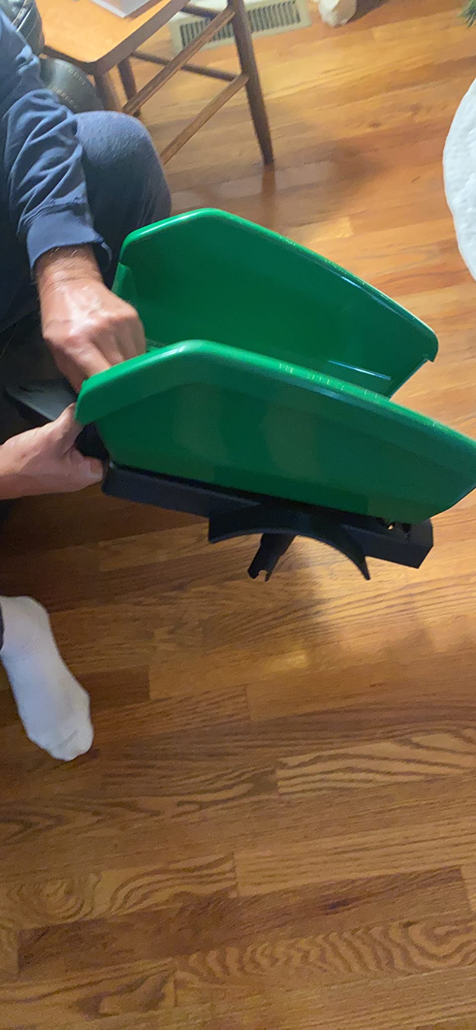 Peg Perego John Deere Farm Tractor and Trailer Pedal Tractor, Green customer photo 2