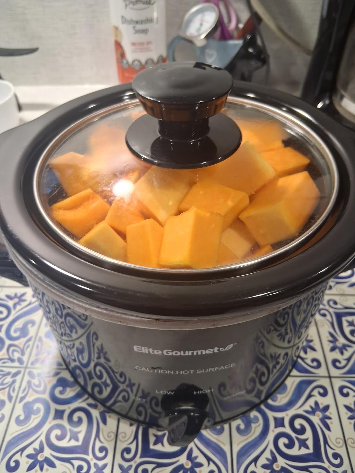 Elite Gourmet MST-250XW Electric Ceramic Slow Cooker, Adjustable Temp | Dishwasher-Safe Glass Lid & Crock - Great for Entrees, Sauces, Stews & Dips customer photo 1