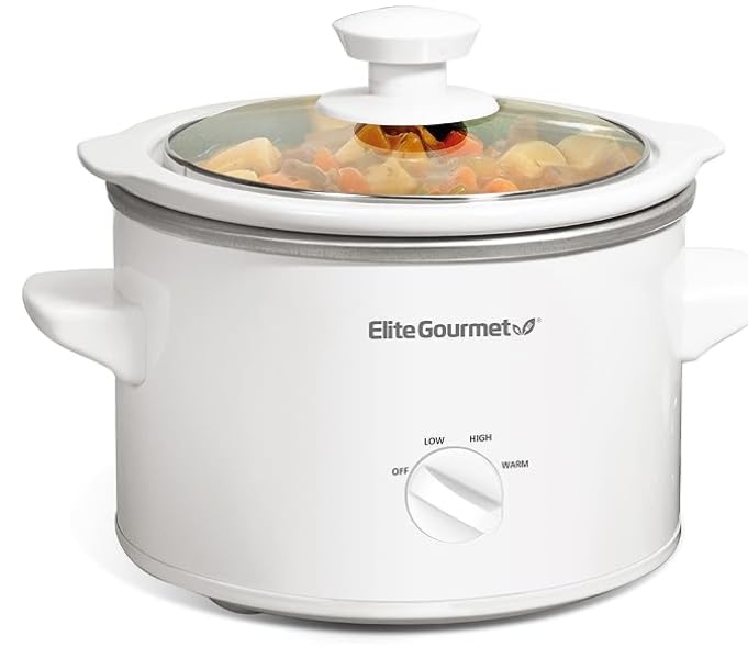Elite Gourmet MST-250XW Electric Ceramic Slow Cooker, Adjustable Temp | Dishwasher-Safe Glass Lid & Crock - Great for Entrees, Sauces, Stews & Dips customer photo 2