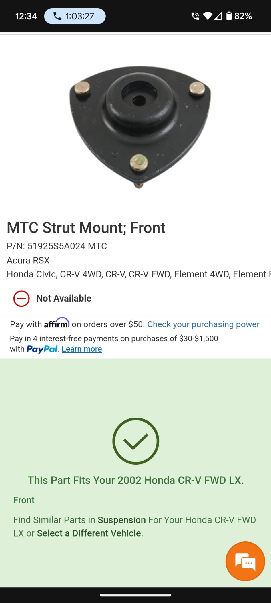 KYB SM5403 Strut Mount Kit, Black customer photo 2