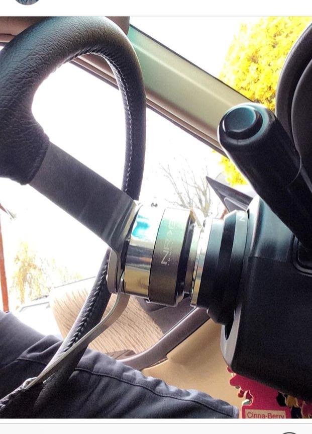 NRG Innovations Gen 1.5 6-Holes Racing Steering Wheel Quick Release Adapter With Mounting Bolts, Titanium Chrome Ring, NRG-SRK-100TI customer photo 1