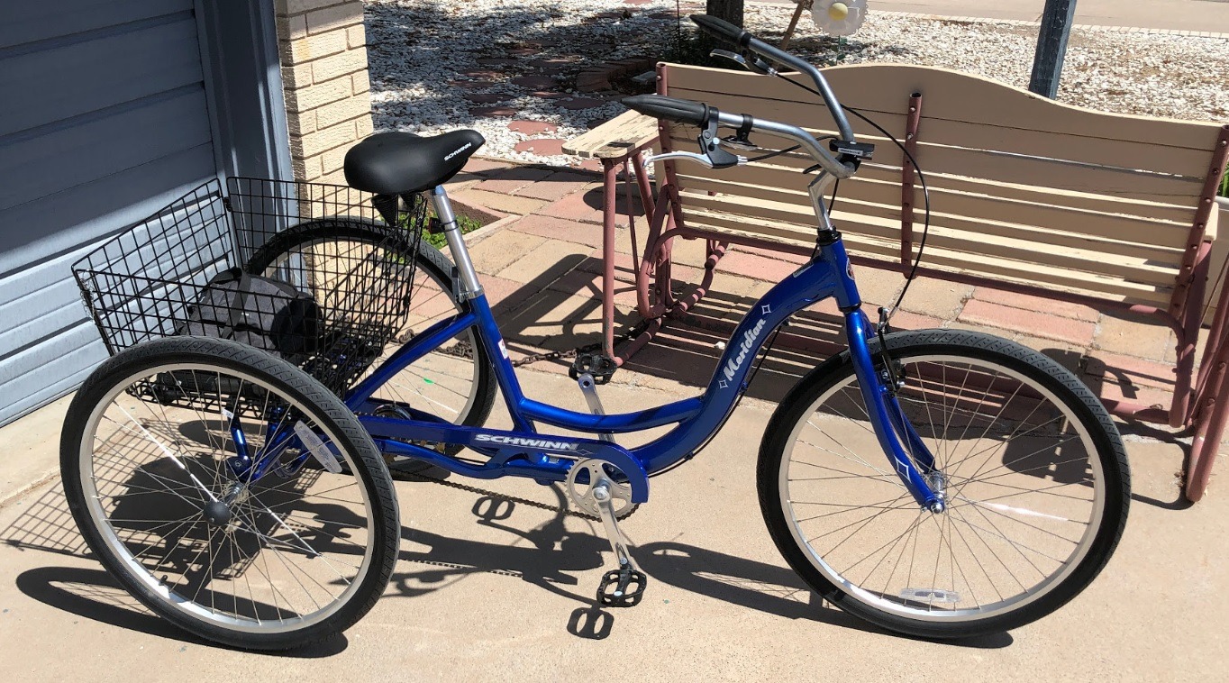 Schwinn Meridian Adult Tricycle, 26-Inch Wheels, Single Speed, Cruiser Bike, Rear Basket customer photo 1