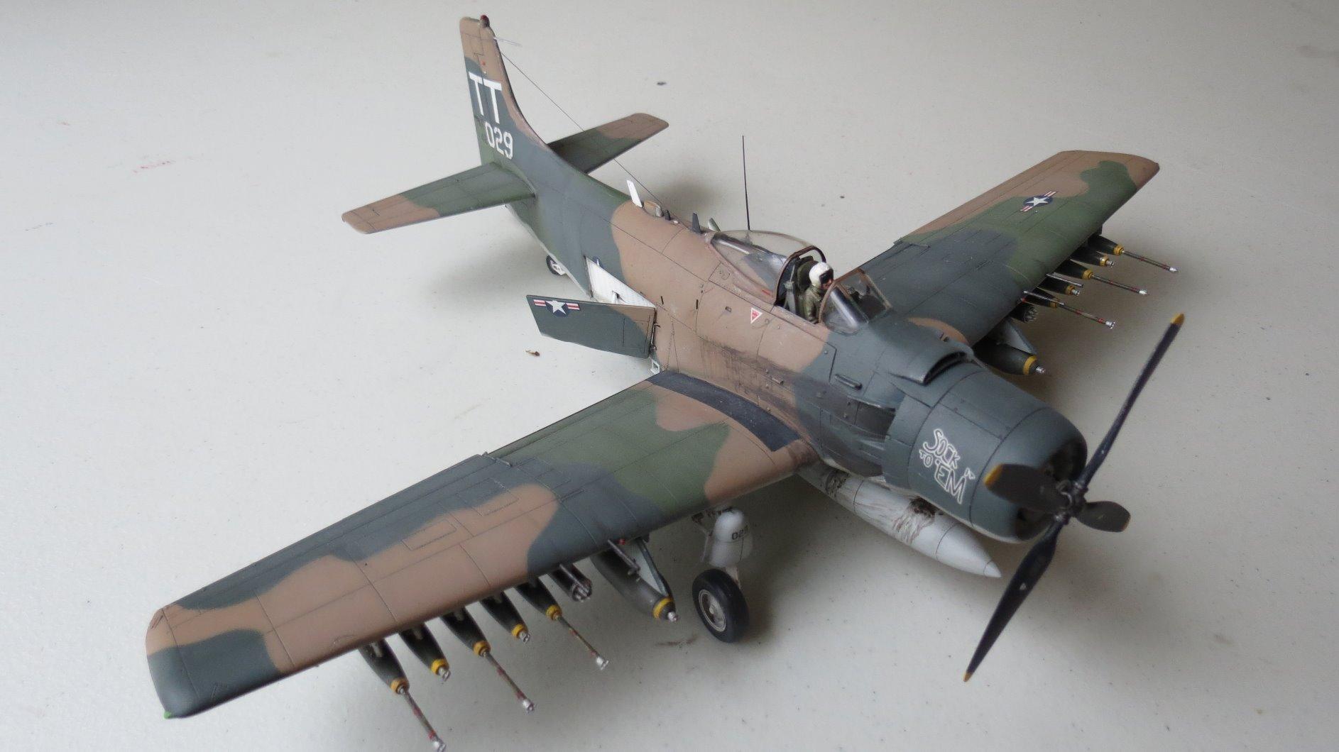 Tamiya 61073 1/48 Douglas A-1J Skyraider USAF Plastic Model Airplane Kit customer photo 2