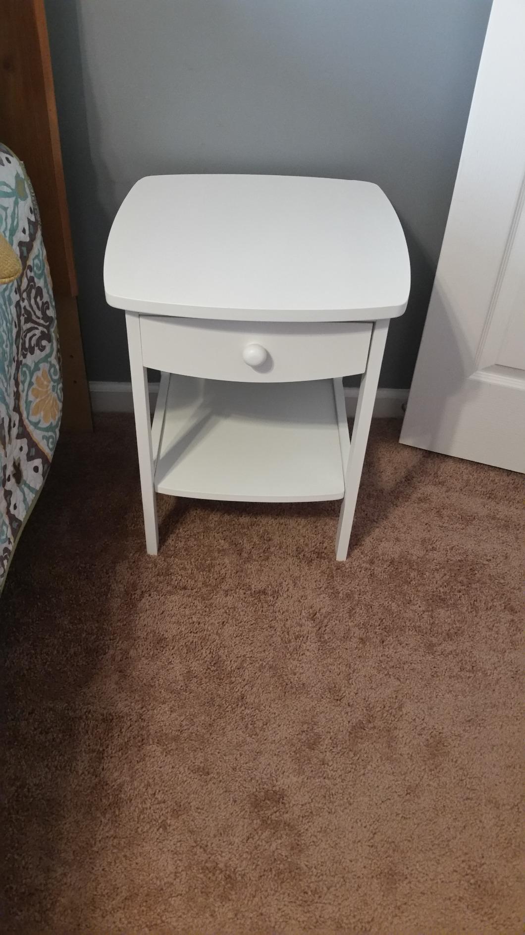 Winsome Wood Claire Accent Table, White | Classic Bedside Table customer photo 1