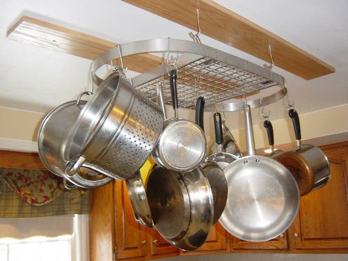 Range Kleen CW6001 Stainless Steel Hanging Oval Pot Rack 1.5 Inch H by 33 Inch W by 17 Inch D customer photo 1