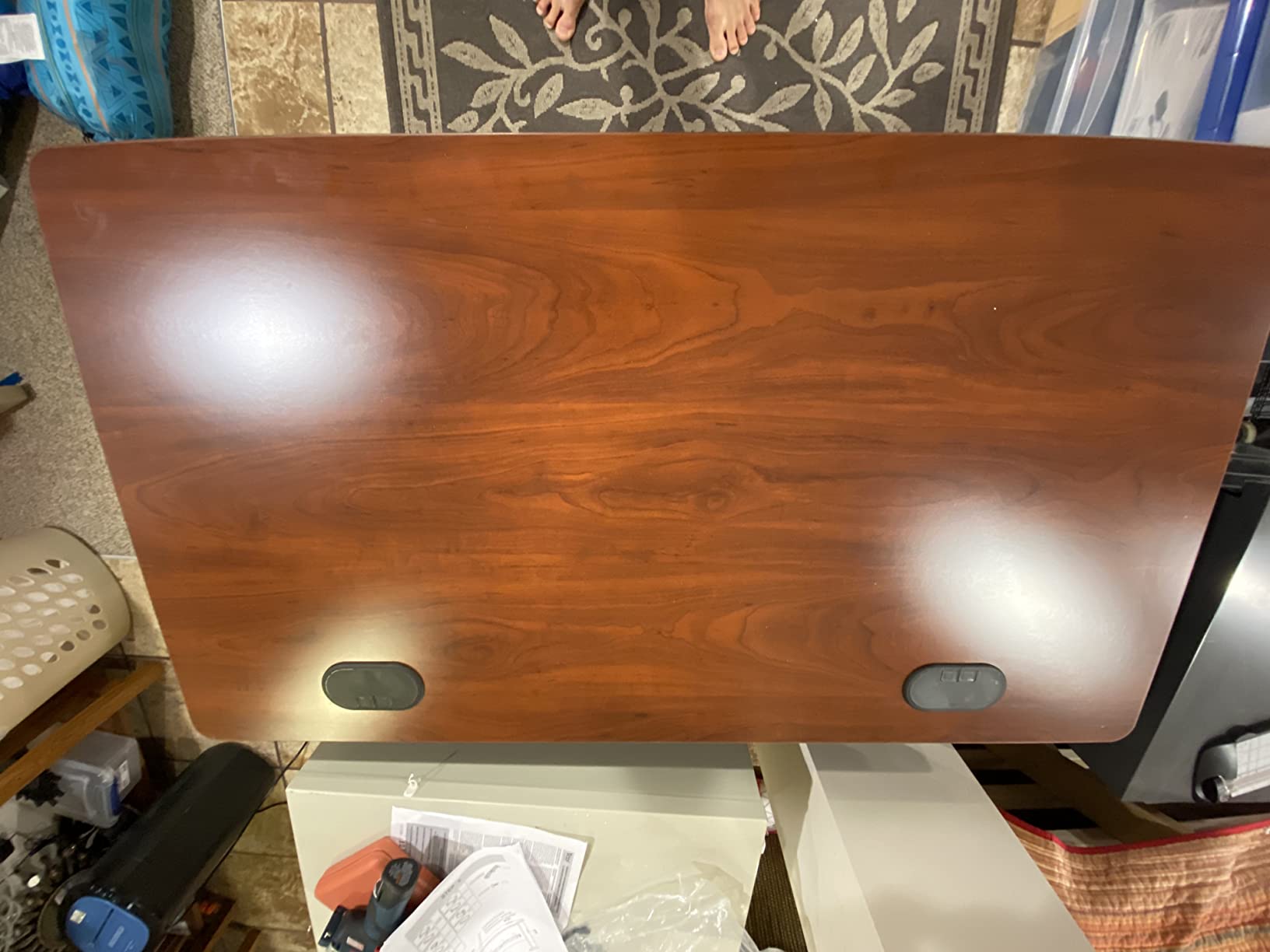 Bush Business Furniture Series A 72W Desk in Hansen Cherry and Galaxy, Large Workstation for Home or Professional Workspace customer photo 1