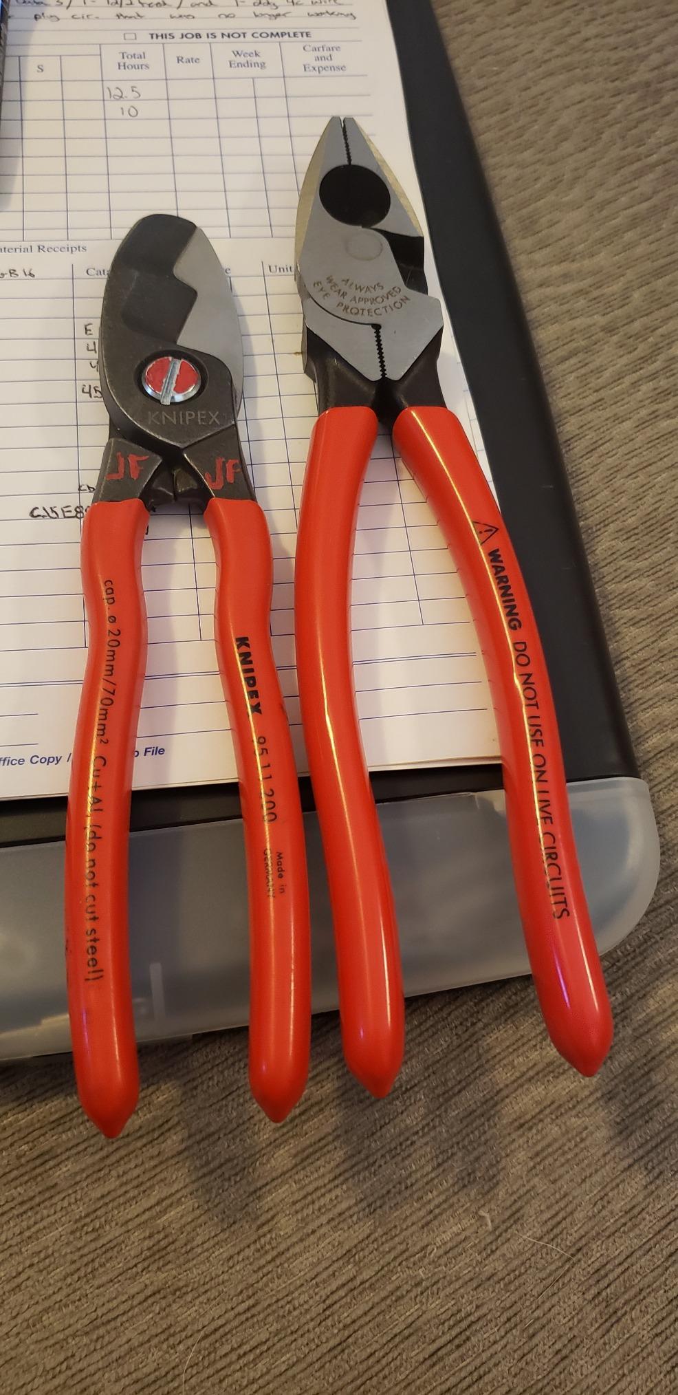 KNIPEX Tools - Cable Shears, Twin Cutting Edge (9511200), 8 inches customer photo 1