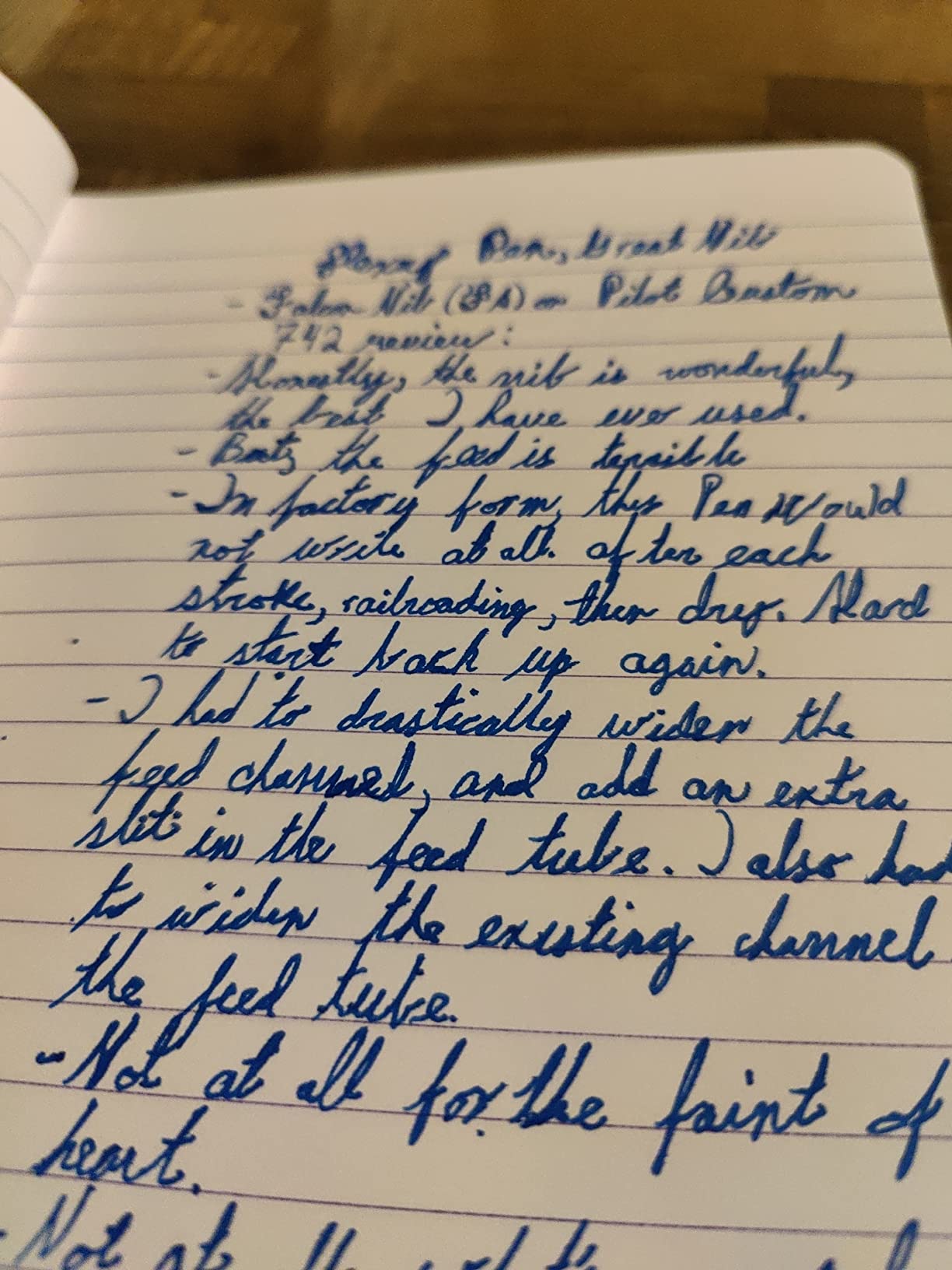 Pilot Fountain Pen Custom 742, Black Body, FA-Nib customer photo 2