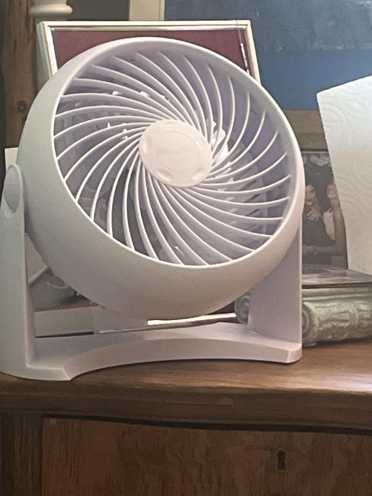 Honeywell TurboForce Air Circulator, Small Tabletop Fan, Quiet Personal Fan for Home or Office, 3 Speeds, 90 Degree Pivoting Head, Black, HT900 customer photo 2
