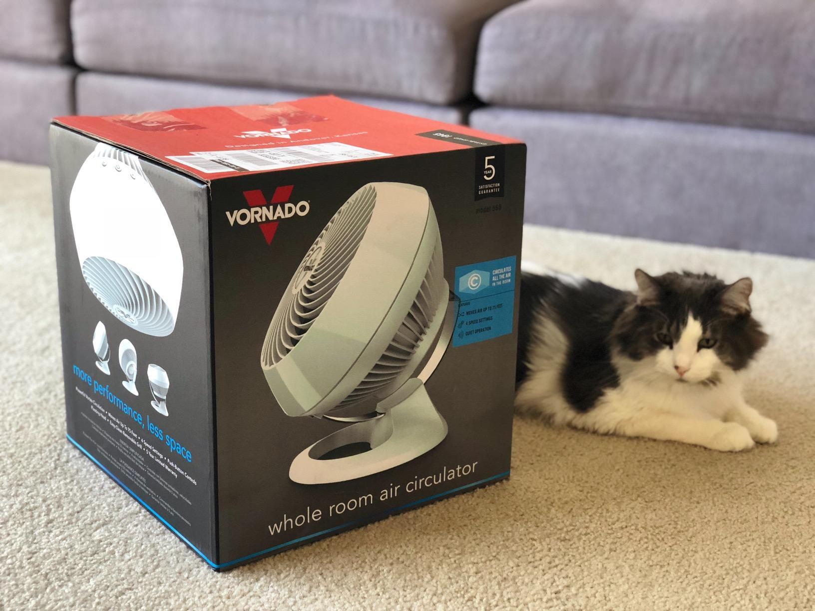 Vornado 660 Large Air Circulator Fan, 4 Speed, Adjustable Tilt, Black | Whole Room Air Circulator, Chrome Glide Bar, Quiet Cooling for Bedroom, Office, Dorm Room customer photo 2