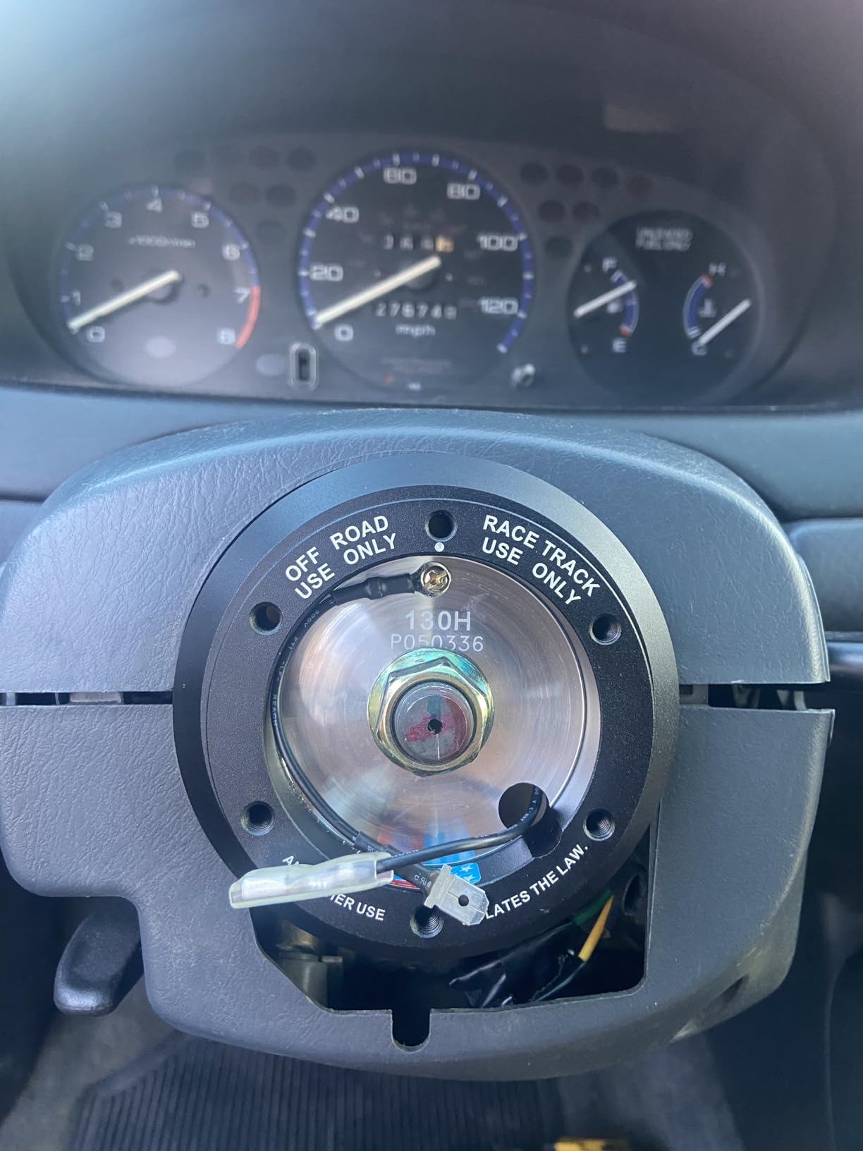 NRG Innovations Racing Style Steering Wheel Short Hub, Lockable Aluminum Steering Shaft, 6x70mm Bolt Pattern Quick Release Adapter Unit, Compatible With 94-02 Honda Accord, Black, NRG-SRK-130H customer photo 2