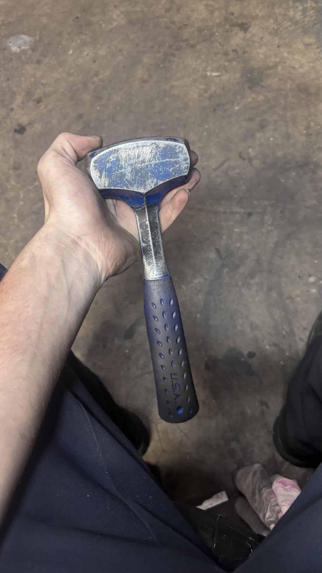 Estwing Drilling/Crack Hammer - 2-Pound USA Made Sledge Hammer with Forged Steel Construction & Shock Reduction Grip - B3-2LB customer photo 1