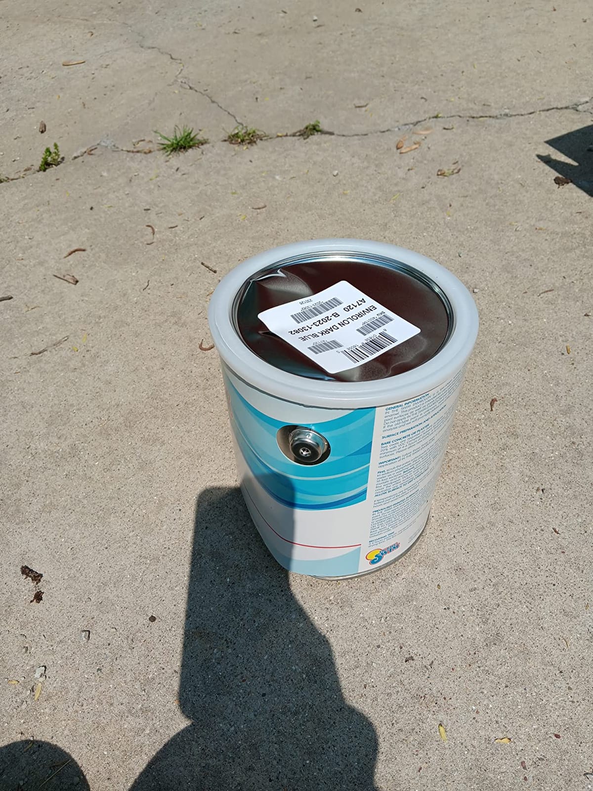 Synthetic Rubber-Base Pool Paint - White 1 Gallon customer photo 1