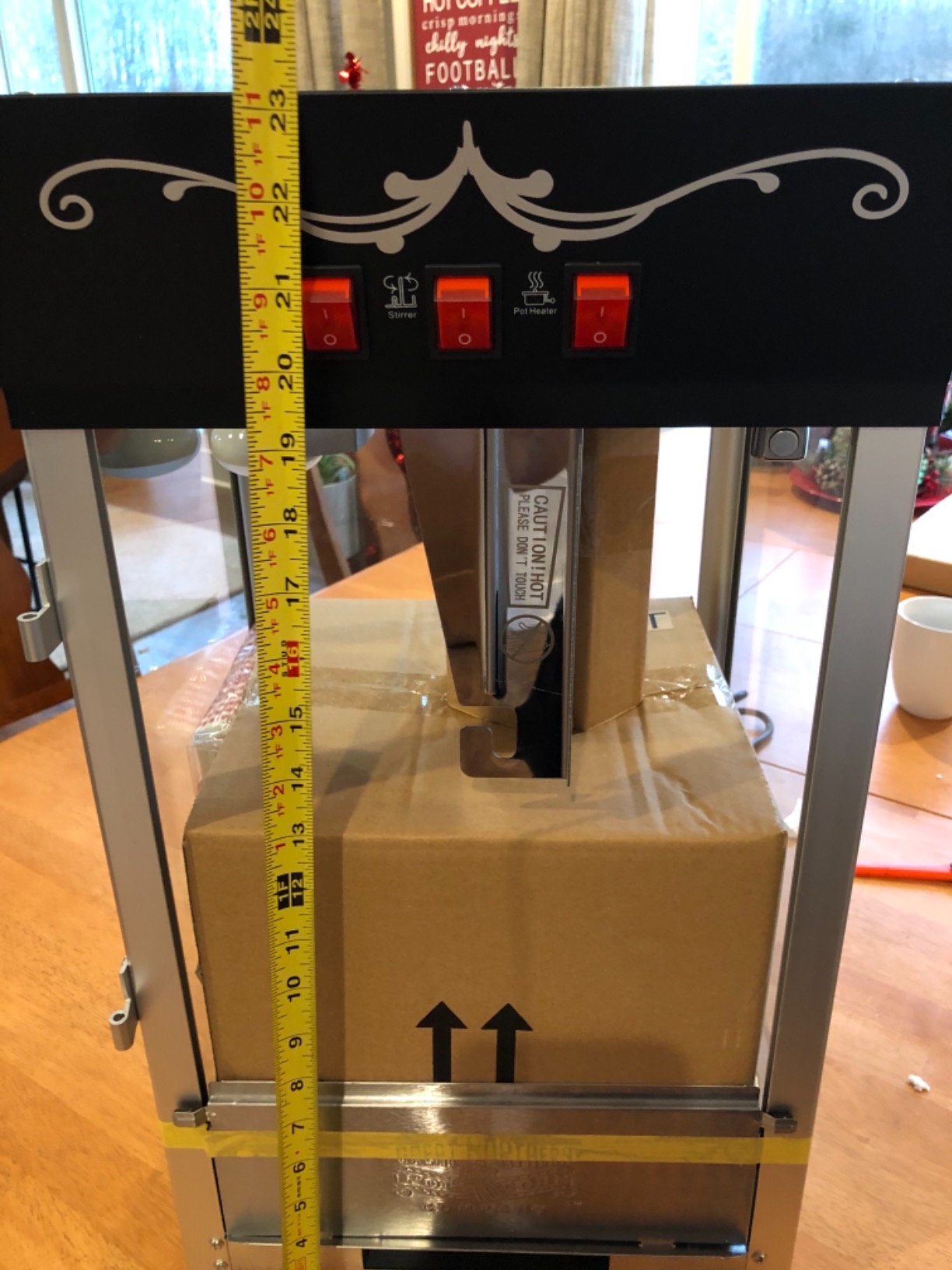 Matinee Popcorn Machine - 8oz Popper with Stainless-Steel Kettle, Reject Kernel Tray, Warming Light, and Accessories by Great Northern Popcorn (Black) customer photo 1