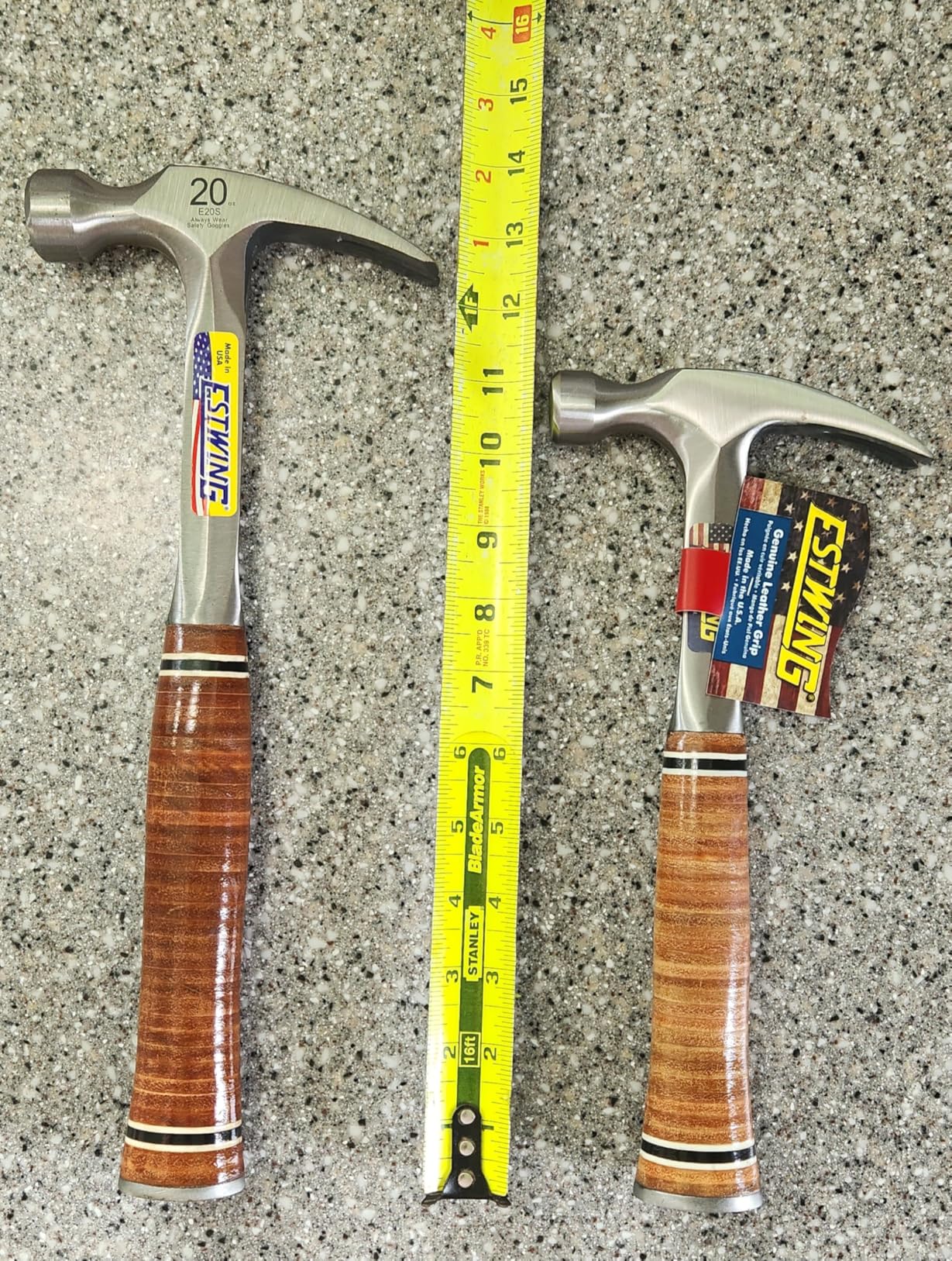 ESTWING 12 oz Hammer, Smooth Face, Forged Steel Hammer, Rip Claw | Made in USA, Rip Claw Versatility, Built For The Pro, Forged In One Piece, Genuine Leather Grip customer photo 1