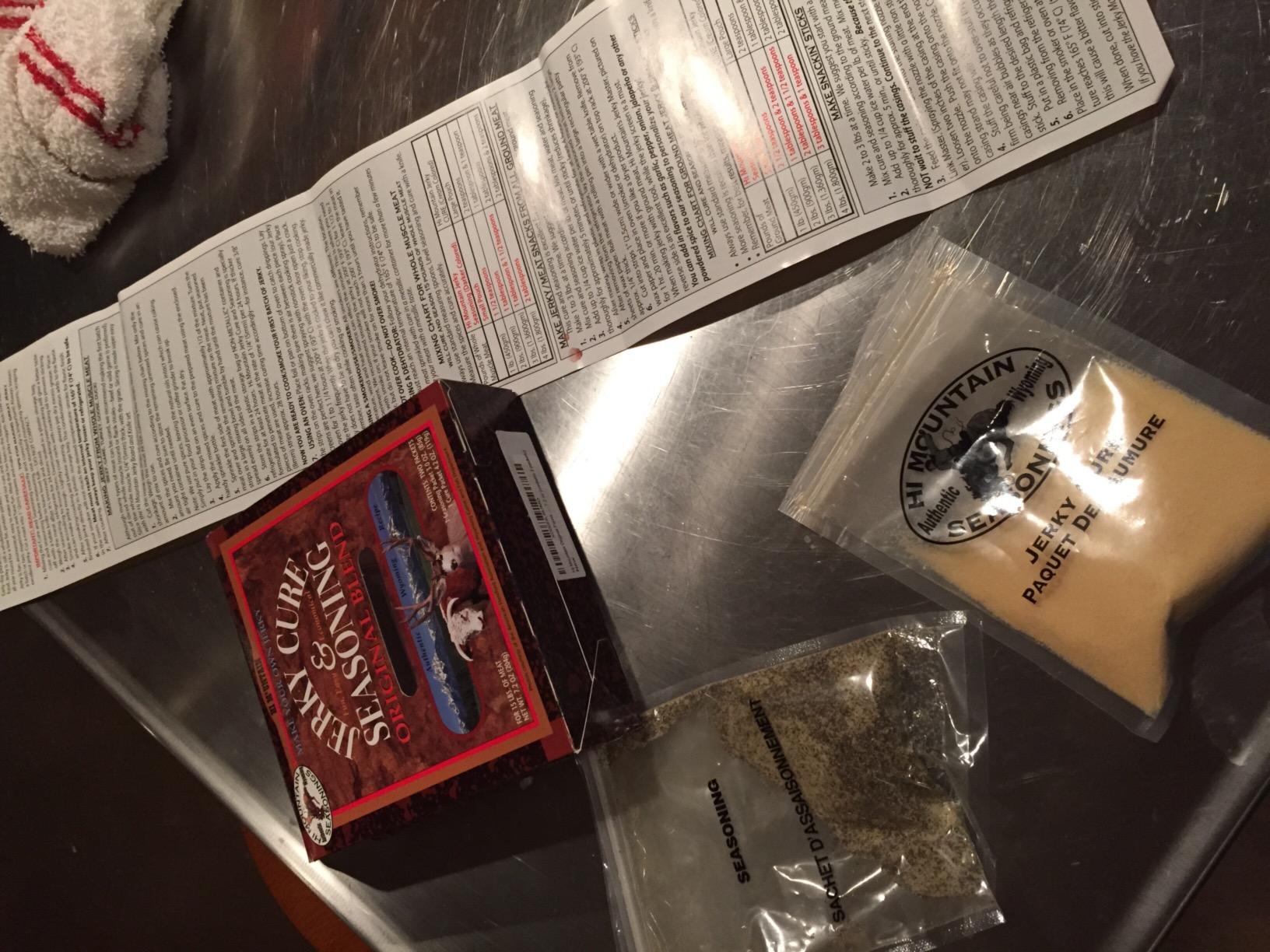 Hi Mountain ORIGINAL BLEND Jerky Seasoning and Cure Kit | Beef & Venison | Classic savory flavor, perfect jerky seasoning for deer, elk, & wild game. Smoker, dehydrator, or oven. Makes 15 lbs customer photo 2