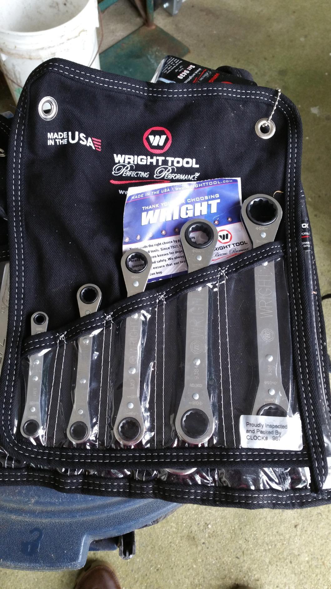 Wright Tool 9439 5-Pc 12-Point SAE Chrome Ratcheting Box Wrench Set USA customer photo 1