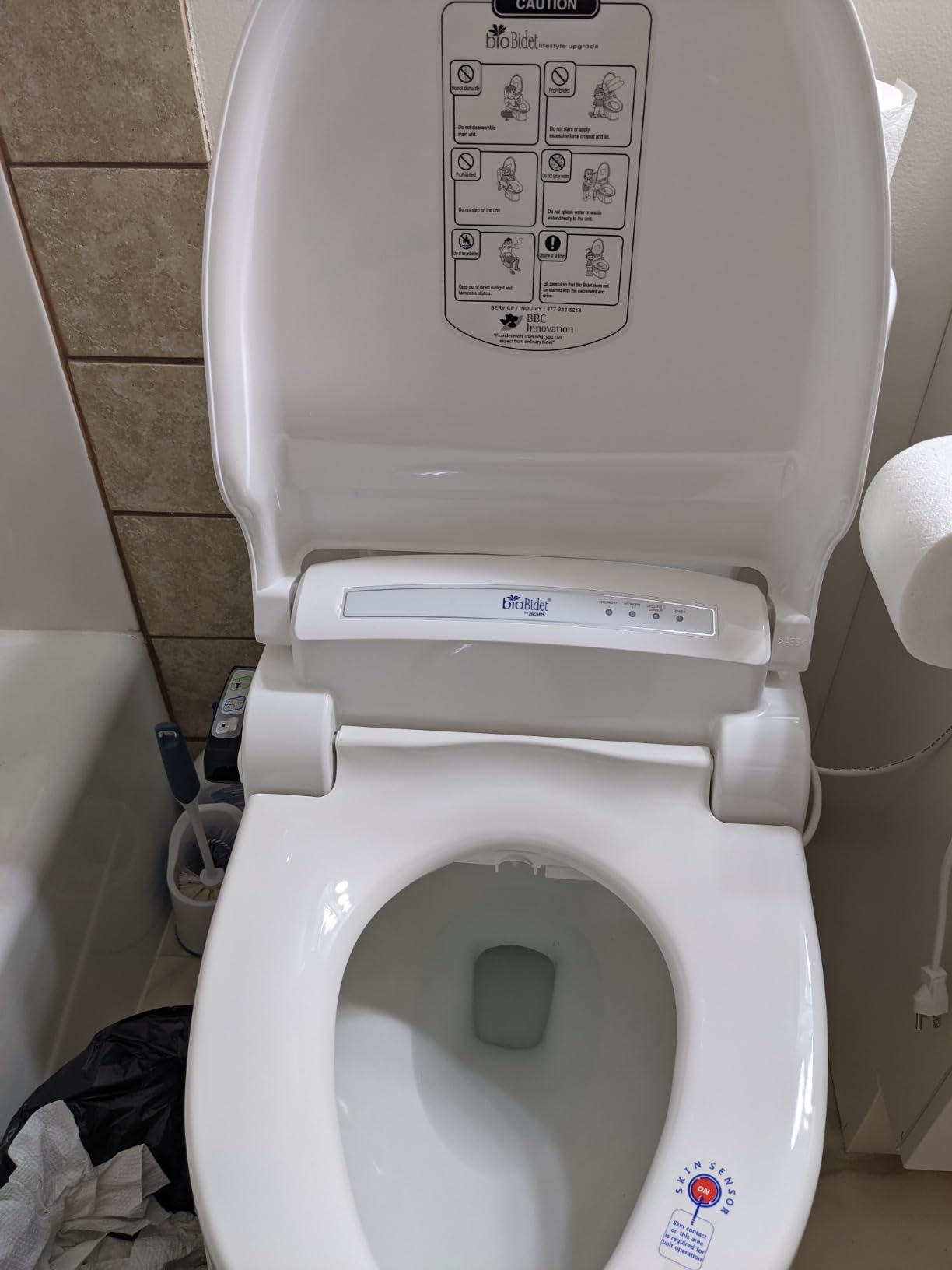 Bio Bidet Bliss BB1000 Electric Bidet Toilet Seat, Warm Water with Air Dryer, Heated Seat with Slow Close Lid, Remote Control, Elongated White customer photo 1