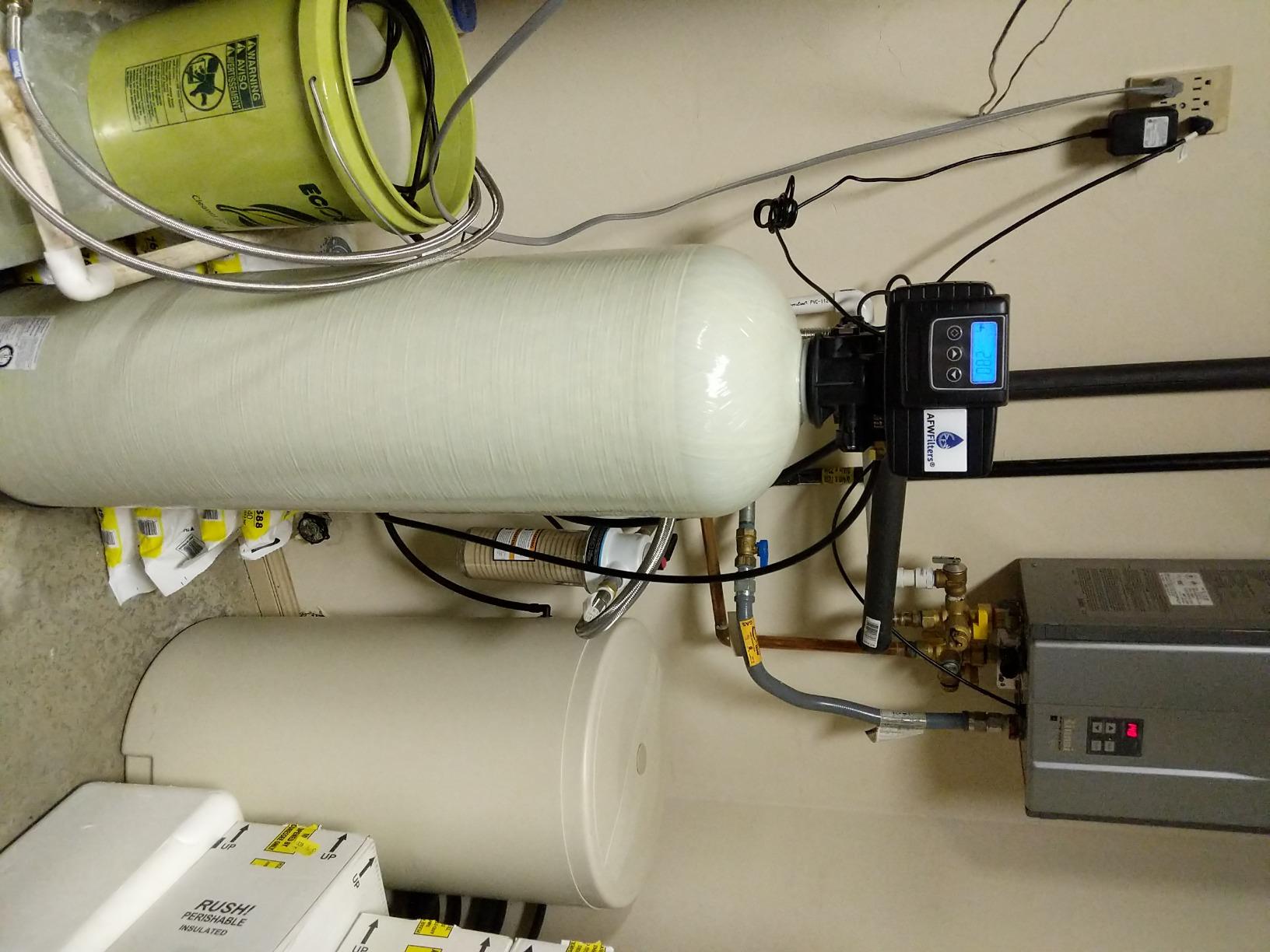 AFWFilters Iron Pro 2 Combination Water Softener Iron Filter Fleck 5600SXT Digital Metered Valve 64,000 Grain - High Flow for Whole House Use - Removes Hardness, Iron, Manganese, Sediment, Rust customer photo 2