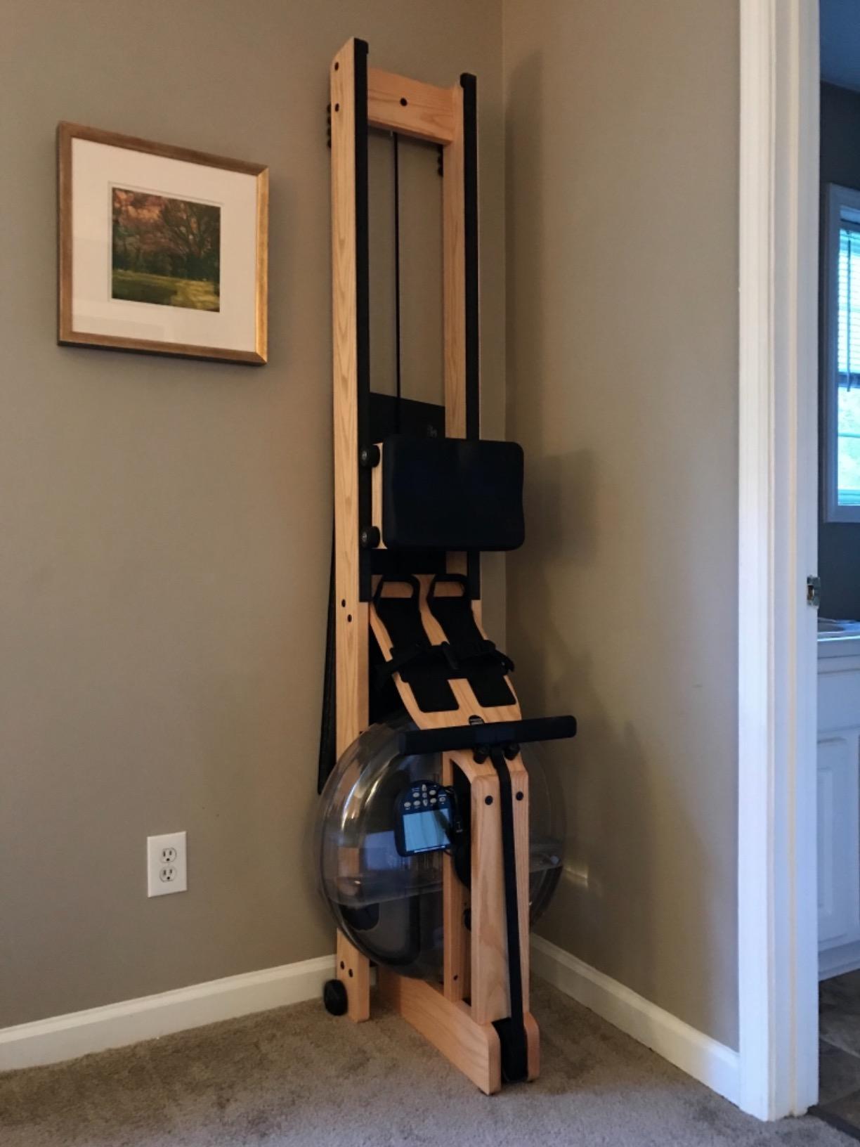 WaterRower Ash Rowing Machine with S4 Monitor | USA Made Water Rower | Original Handcrafted Erg Row Machine for Home Use & Gym customer photo 2