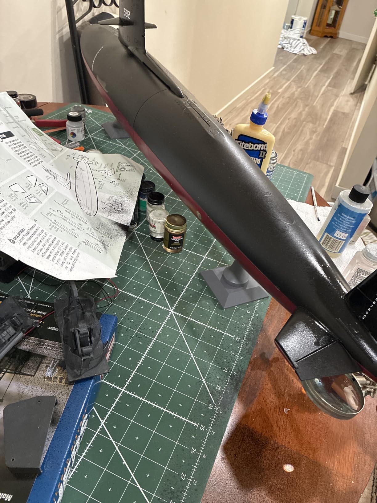 USS Skipjack Submarine 1/72 Moebius Over 40 inches Long customer photo 1