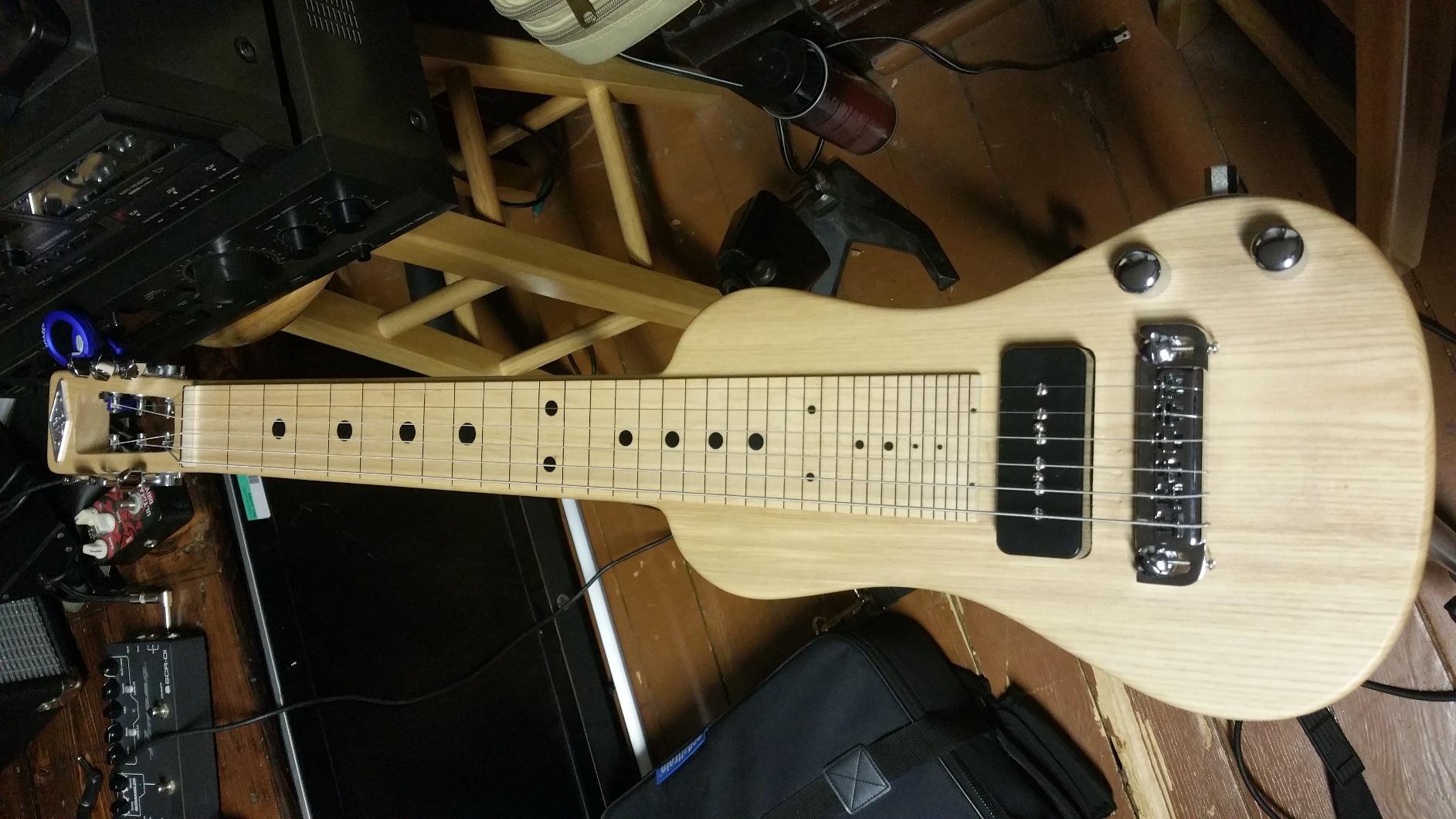 SX Lap 2 Ash NA Electric Lap Steel Guitar w/Stand & Bag customer photo 2